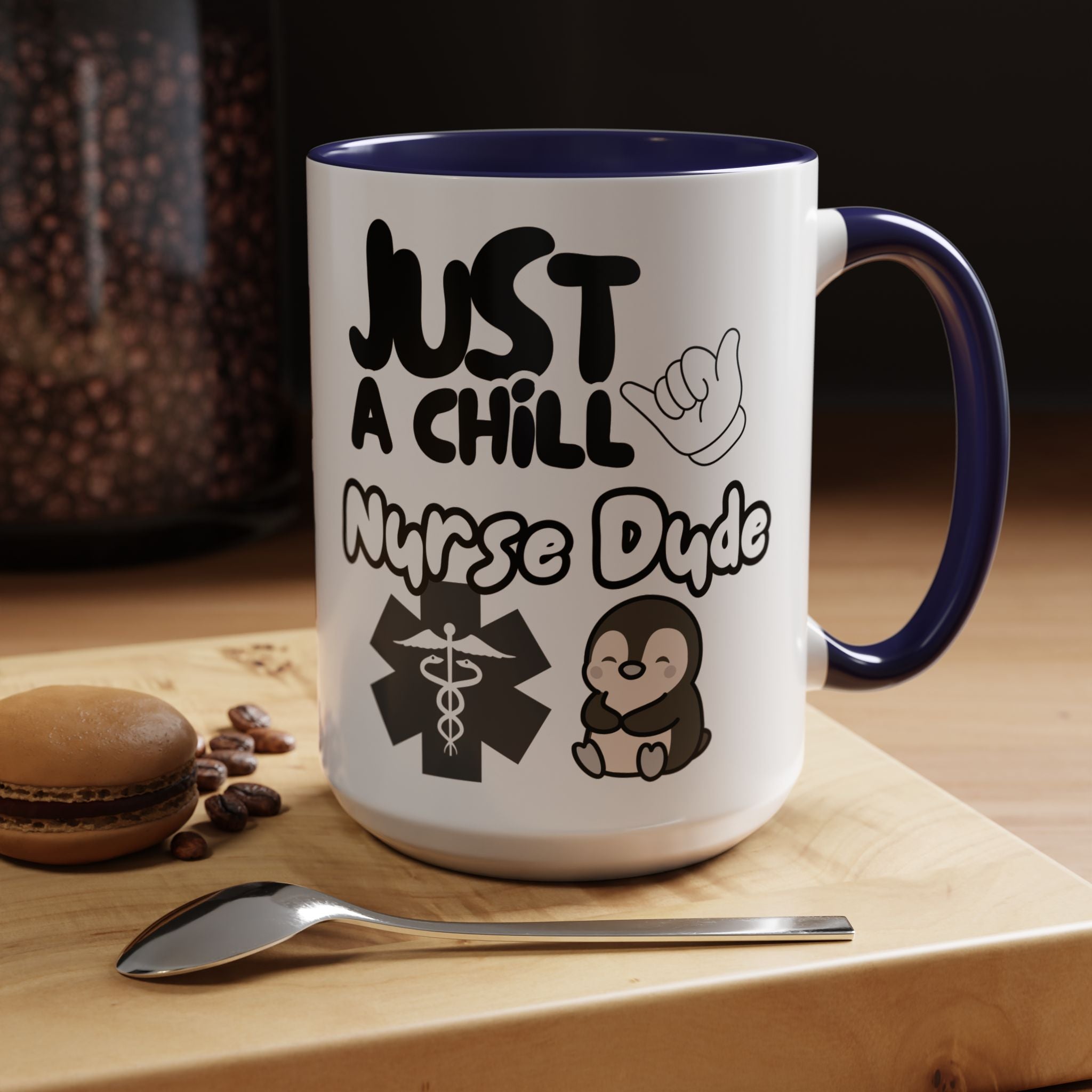 Chill Nurse Dude Insulated Medical Travel Mug 11/15oz(Black|White)Travel Mug For Medical Professionals| Healthcare Travel Cup For Men|