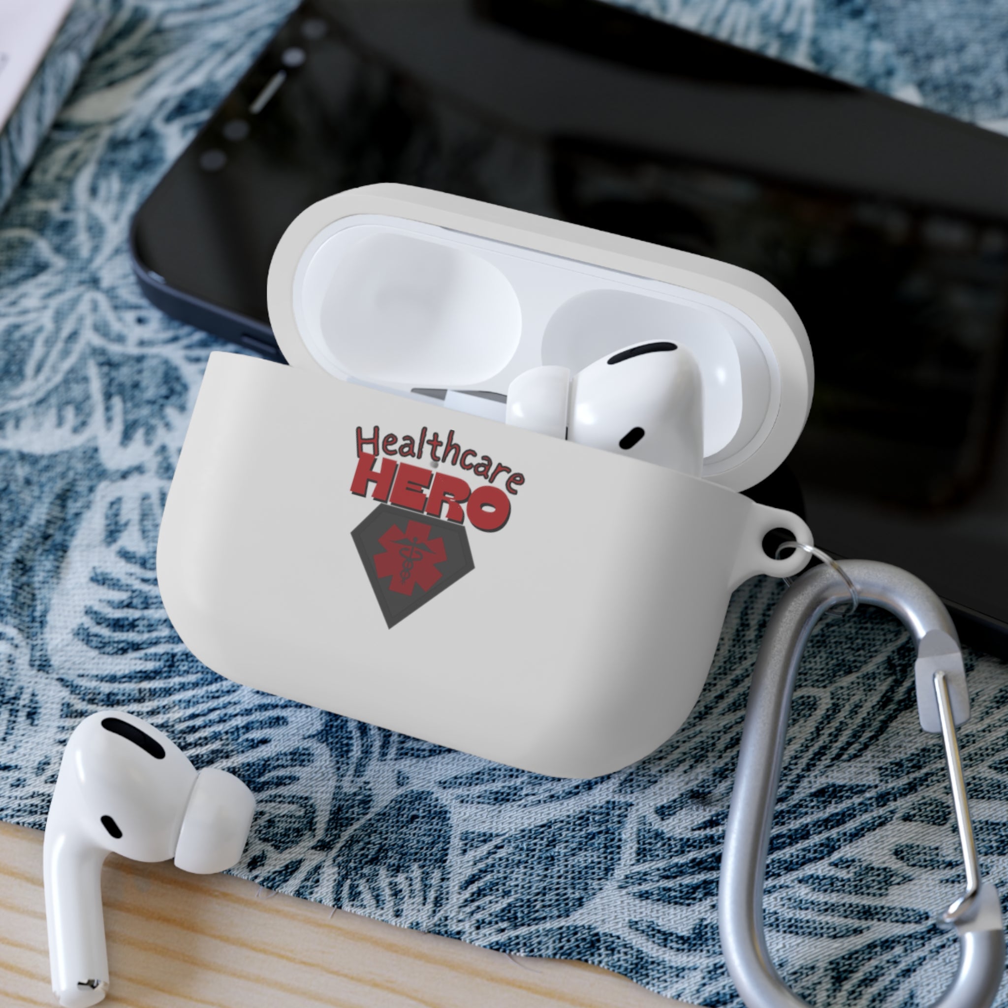 Healthcare Hero AirPods/Pro Case Cover(RedBlack)|Medical Staff Cover for AirPods|Airpod Case For First Responders|