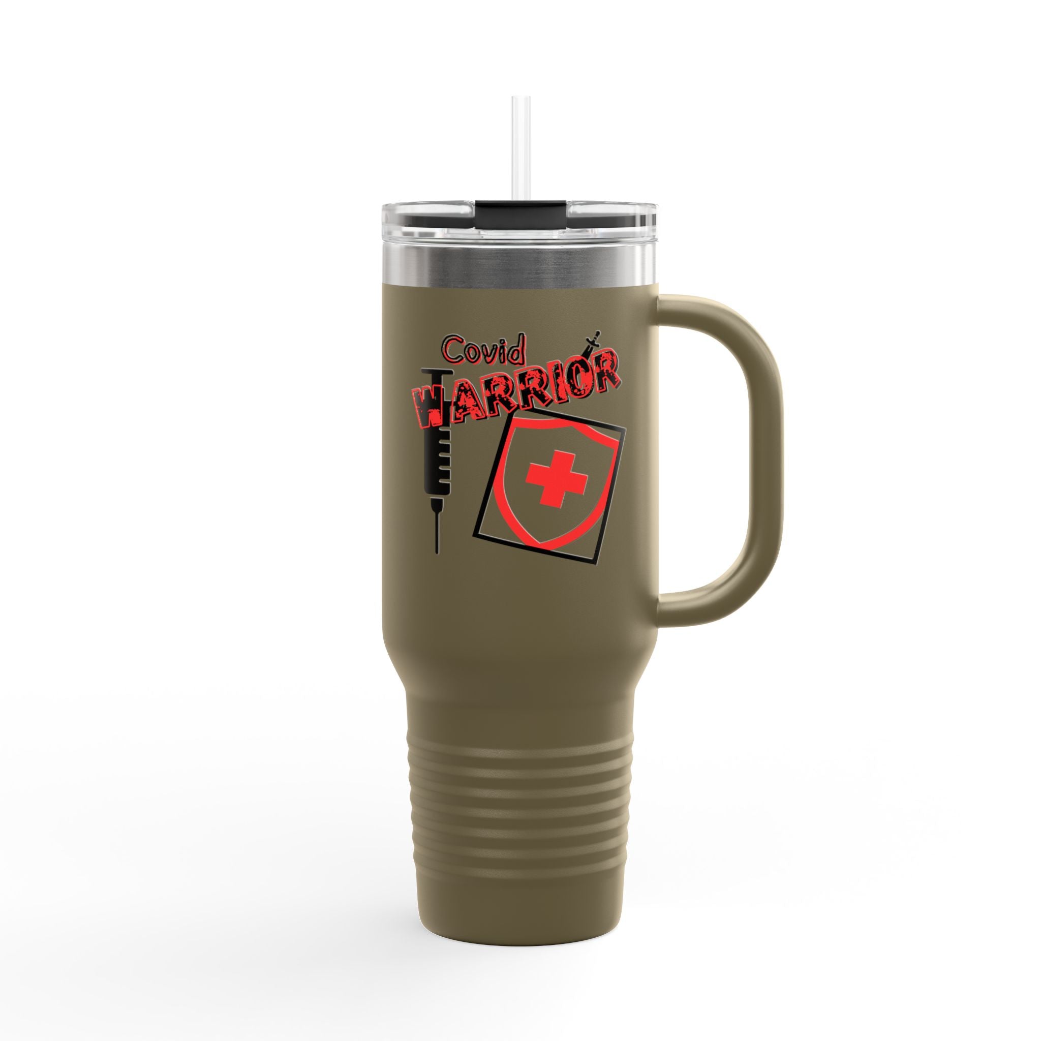 COVID Warrior Insulated Travel Mug | Travel Mug for Nurses | EMS Travel Tumbler |