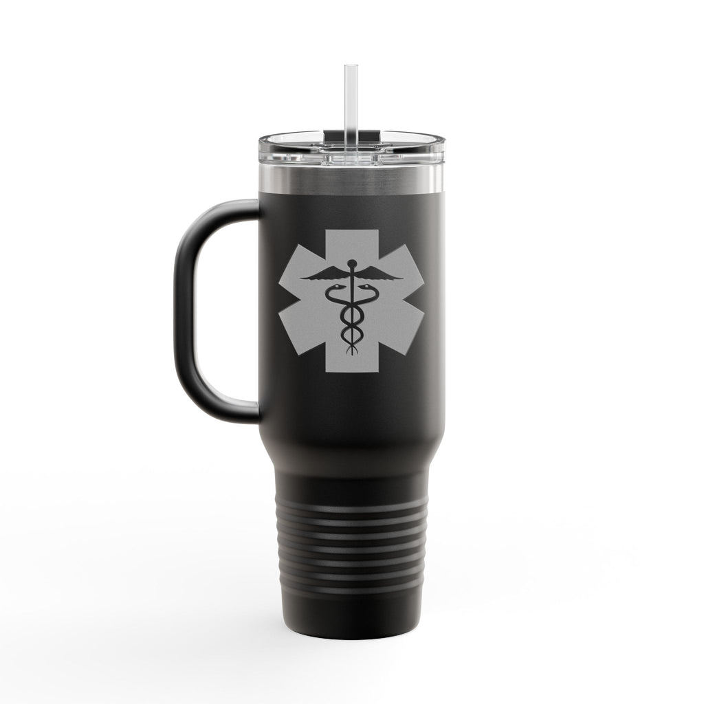 Chill Nurse Dude 40oz Insulated Medical Travel Mug(Grey|White) Travel Mug For Medical Professionals| Healthcare Travel Cup For Men|