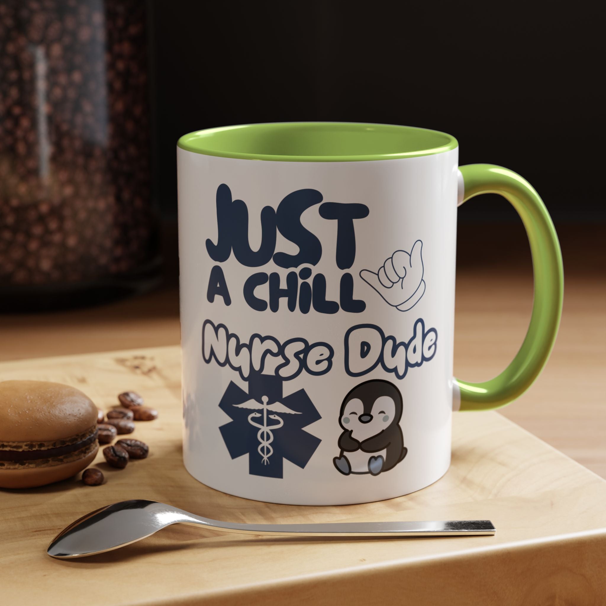 Chill Nurse Dude Insulated Medical Travel Mug 11/15oz(Blue|White)Travel Mug For Medical Professionals| Healthcare Travel Cup For Men|