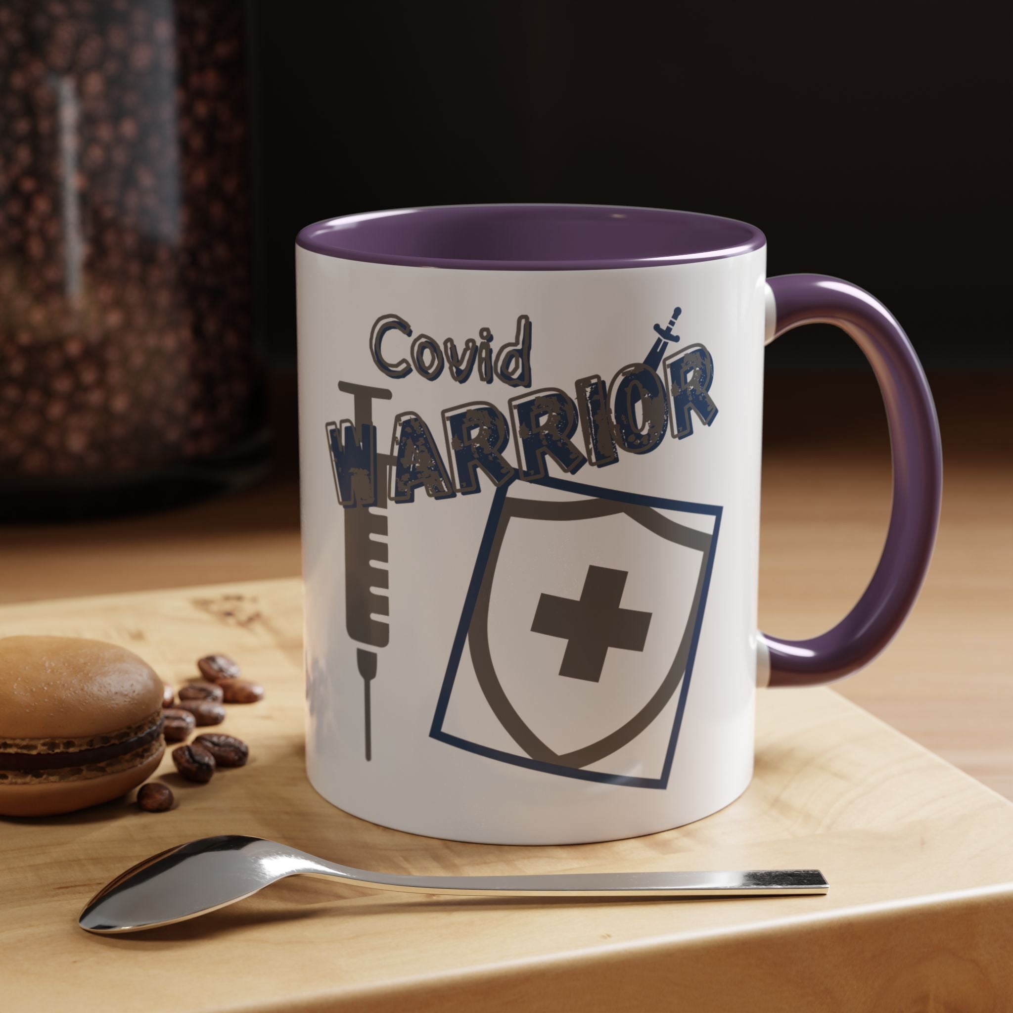 COVID Warrior Coffee Mug | Medical Staff Accent Mug 11/15oz | Work Cup For Frontline Workers |