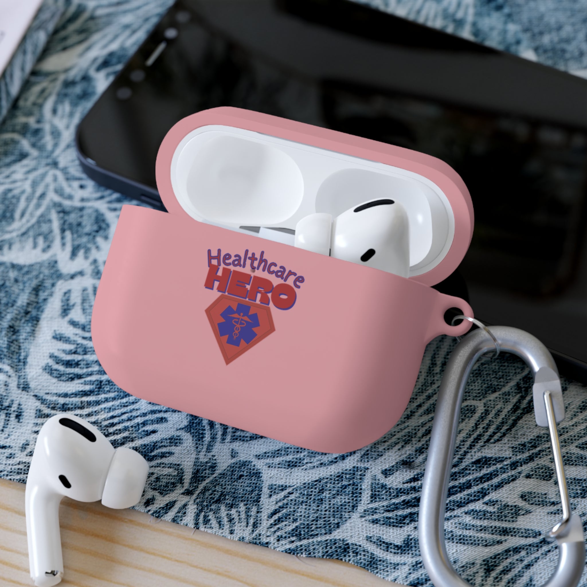 Healthcare Hero AirPods/Pro Case Cover(RedBlue)|Medical Staff Cover for AirPods|Airpod Case For First Responders|