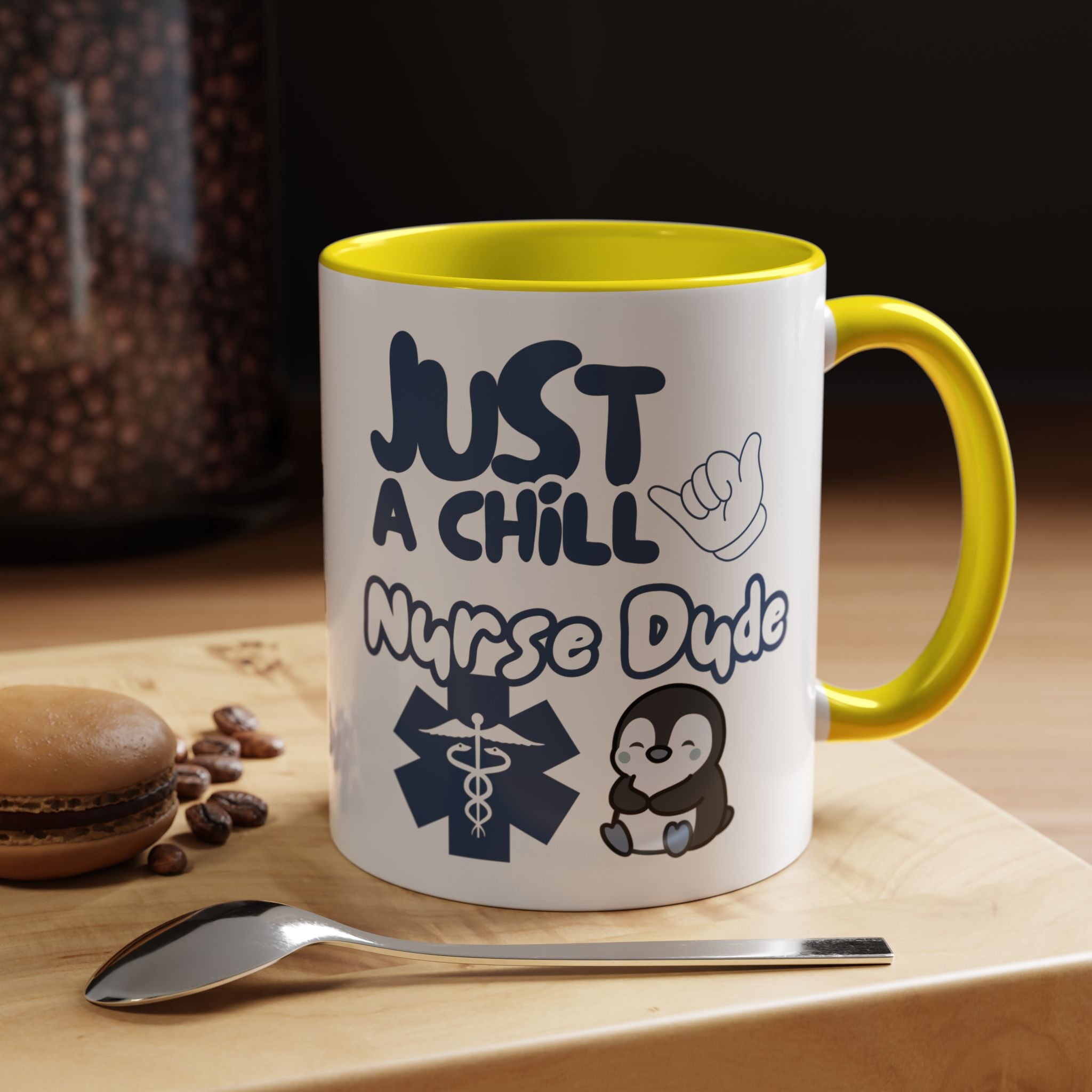 Chill Nurse Dude Insulated Medical Travel Mug 11/15oz(Blue|White)Travel Mug For Medical Professionals| Healthcare Travel Cup For Men|