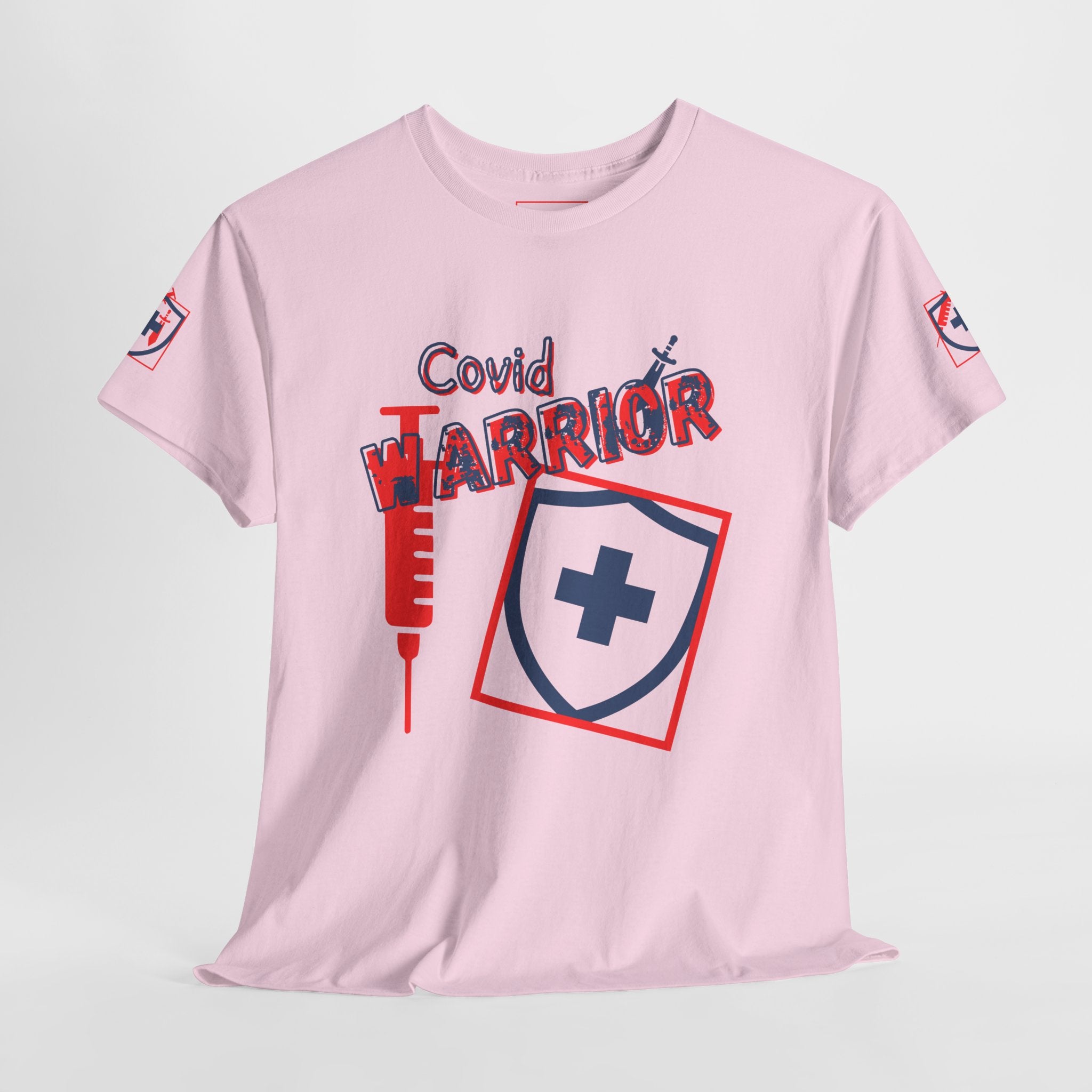 COVID Warrior T-Shirt(Red|Blue) | Medical Staff Tribute Tee| Nursing T-Shirt| EMS Medical Shirt|