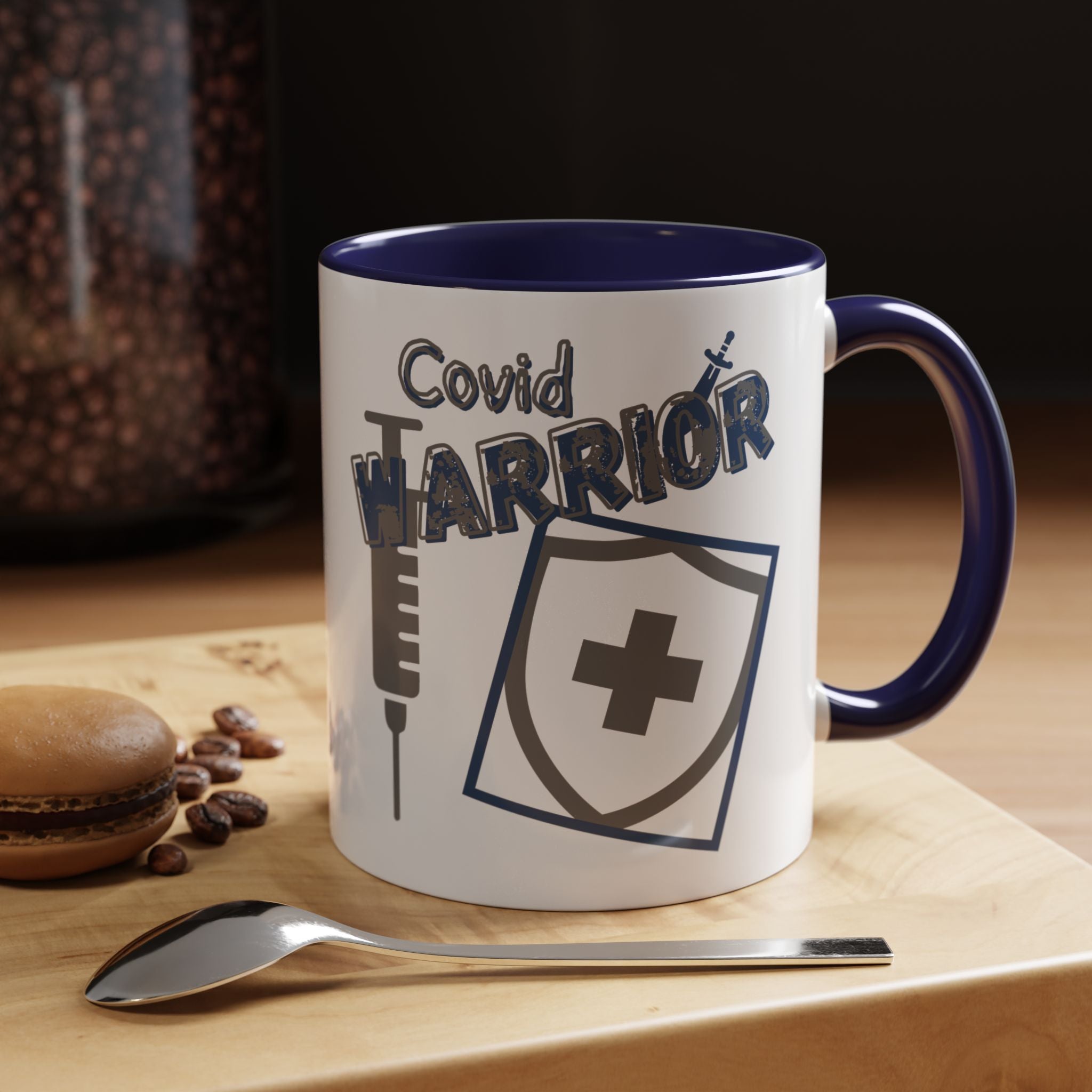 COVID Warrior Coffee Mug | Medical Staff Accent Mug 11/15oz | Work Cup For Frontline Workers |