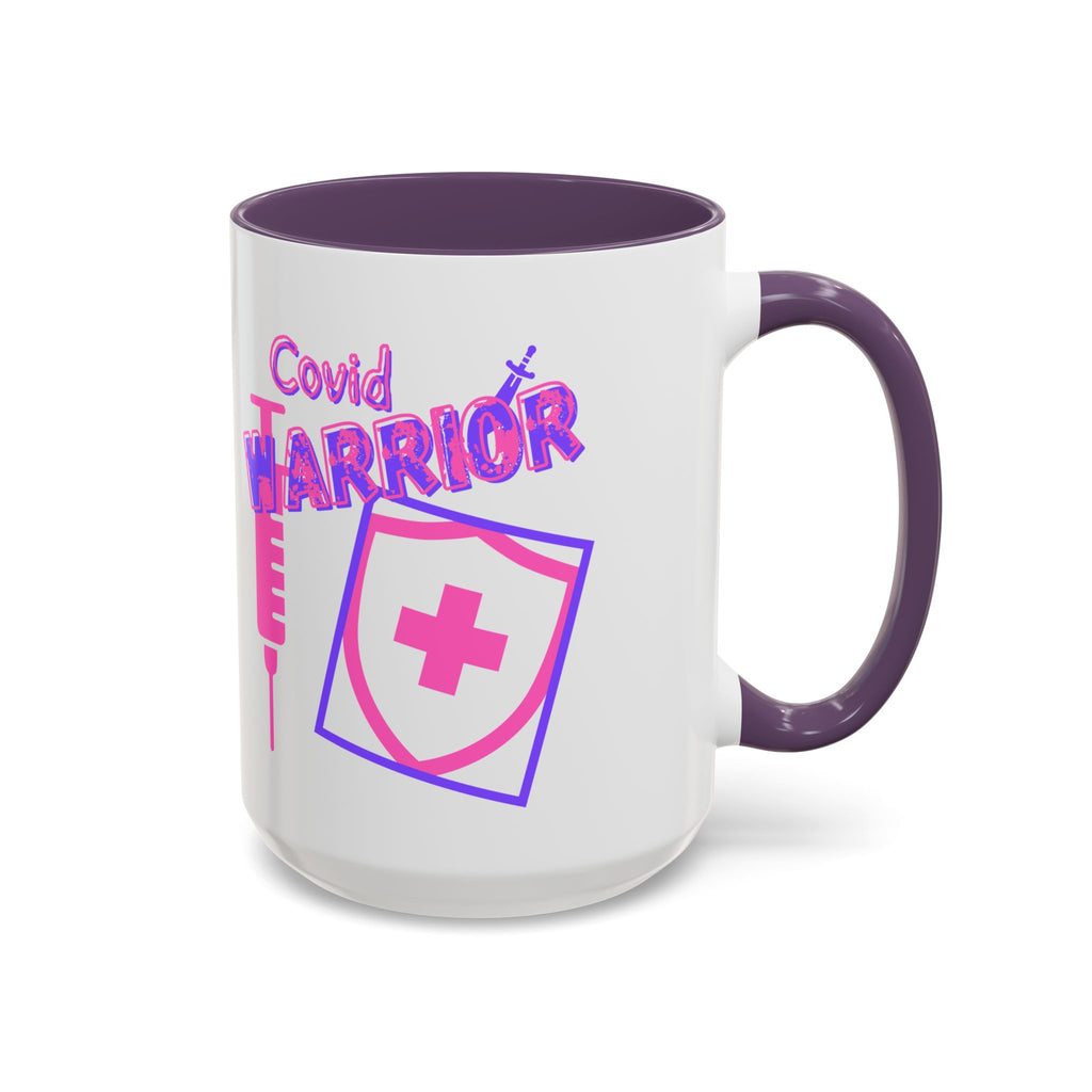 COVID Warrior Coffee Mug |  Accent Mug For Medical Staff | Work Cup for Nurses| Medical Work Mug |