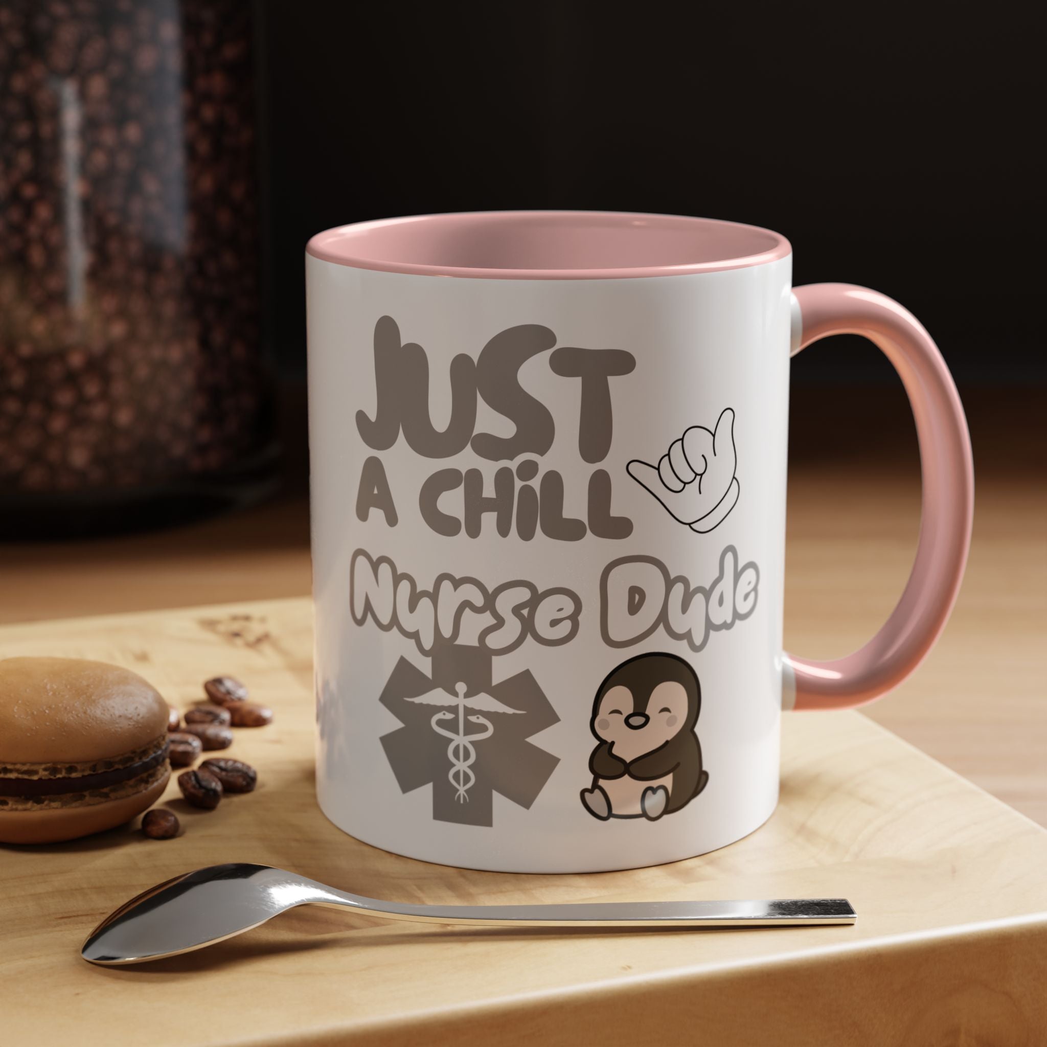 Chill Nurse Dude Insulated Medical Travel Mug 11/15oz(Grey|White)Travel Mug For Medical Professionals| Healthcare Travel Cup For Men|