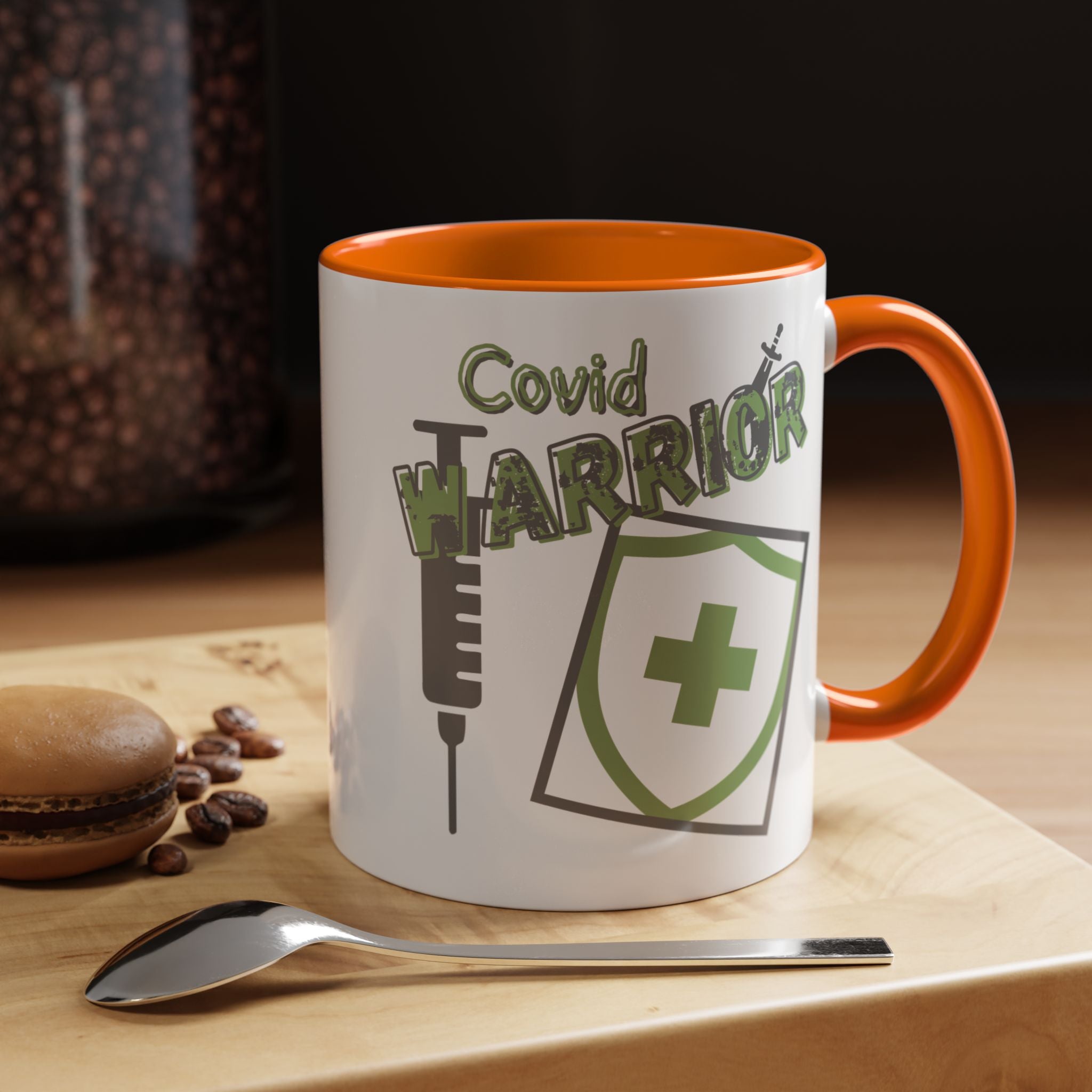 COVID Warrior Coffee Mug |Medical Staff Accent Mug 11/15 oz | Hospital Work Cup |
