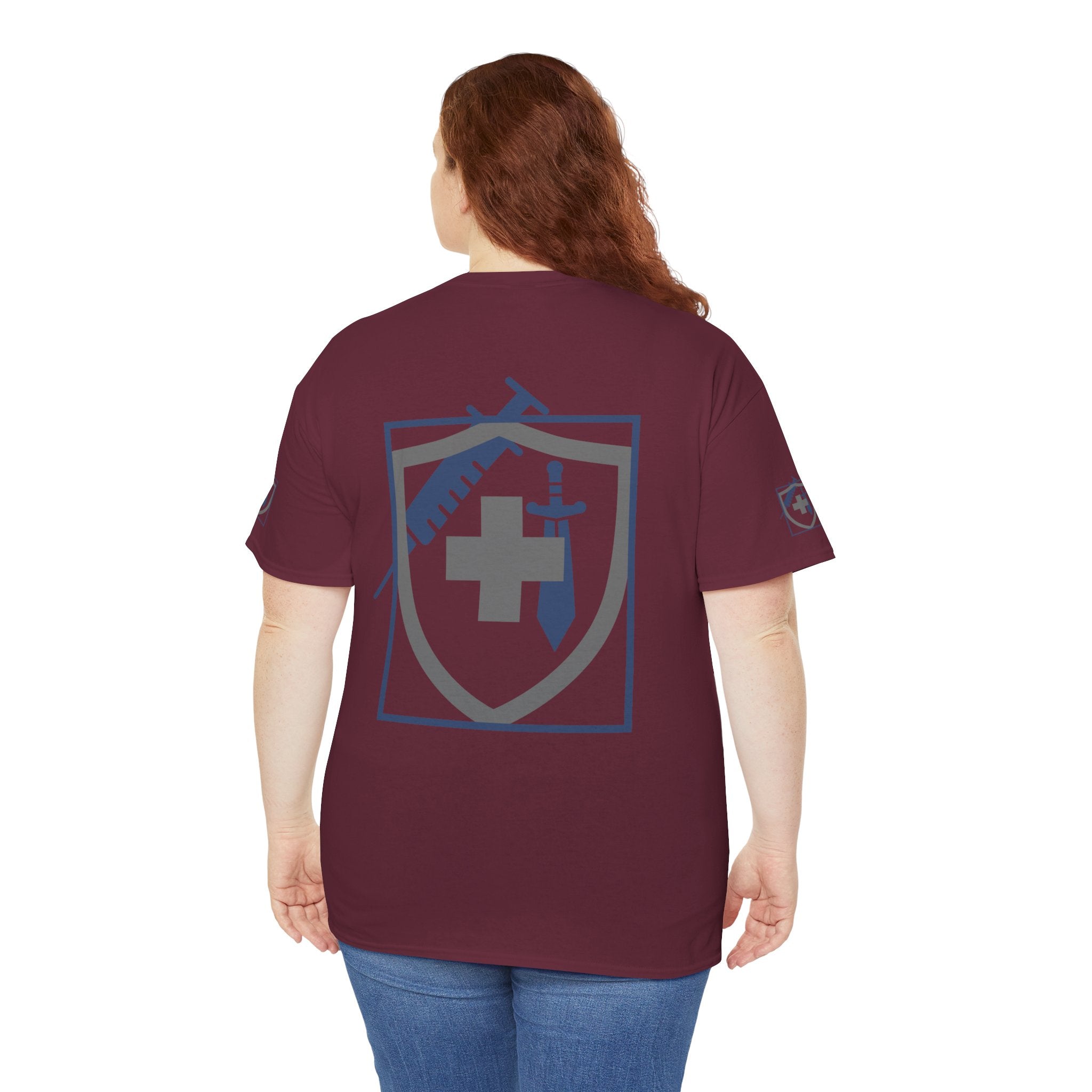 COVID Warrior Nurse & EMS T-Shirt(Blue|Grey) | Medical Staff Tribute Tee | EMS Casual Tee |