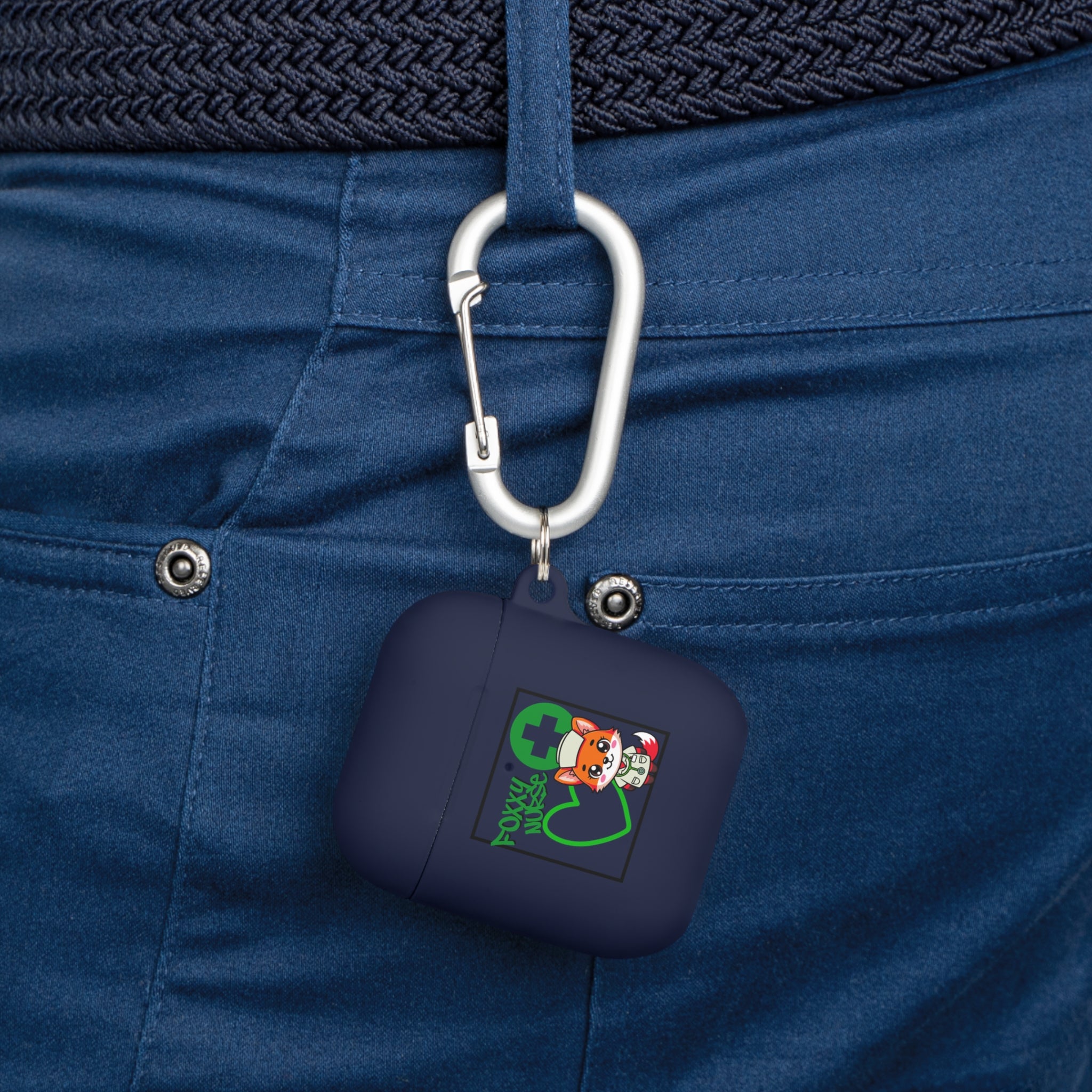 Foxxy Nurse AirPods/Pro Case(Green)| Nurse EMT Cute Protective AirPodss Cover | Cute Nurse AirPods |