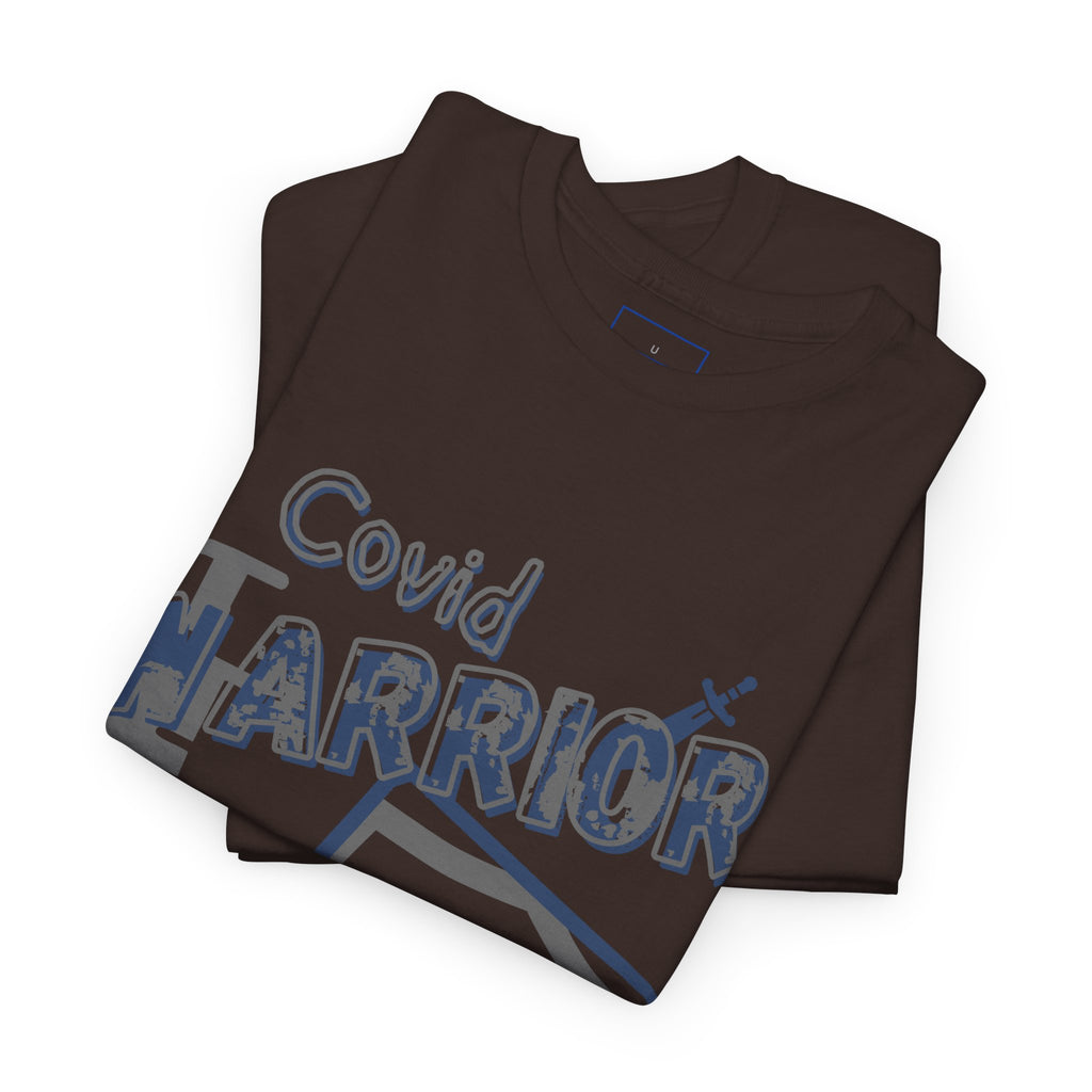 COVID Warrior Nurse & EMS T-Shirt(Blue|Grey) | Medical Staff Tribute Tee | EMS Casual Tee |