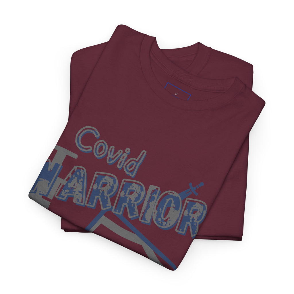 COVID Warrior Nurse & EMS T-Shirt(Blue|Grey) | Medical Staff Tribute Tee | EMS Casual Tee |
