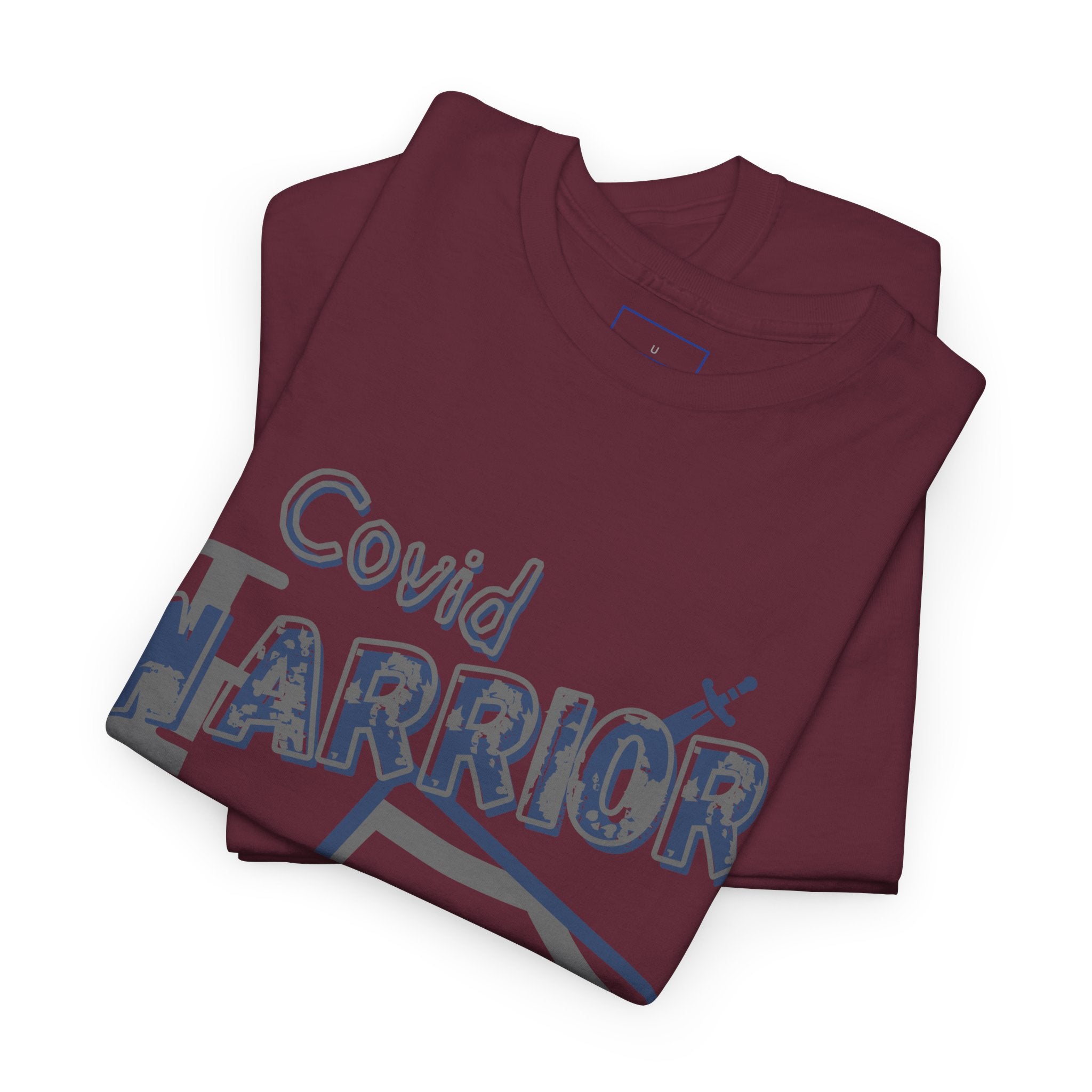 COVID Warrior Nurse & EMS T-Shirt(Blue|Grey) | Medical Staff Tribute Tee | EMS Casual Tee |