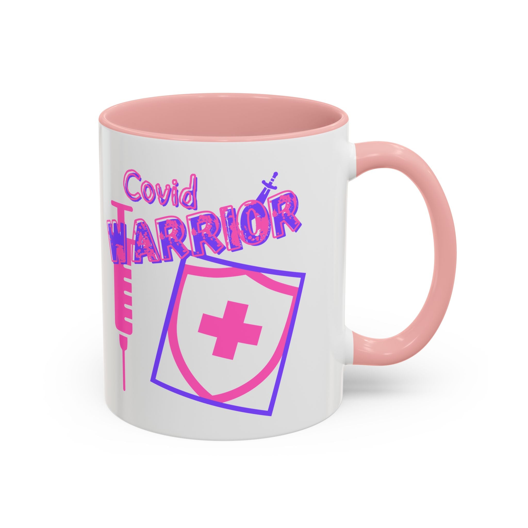 COVID Warrior Coffee Mug |  Accent Mug For Medical Staff | Work Cup for Nurses| Medical Work Mug |