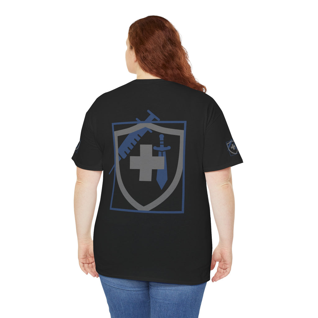 COVID Warrior Nurse & EMS T-Shirt(Blue|Grey) | Medical Staff Tribute Tee | EMS Casual Tee |