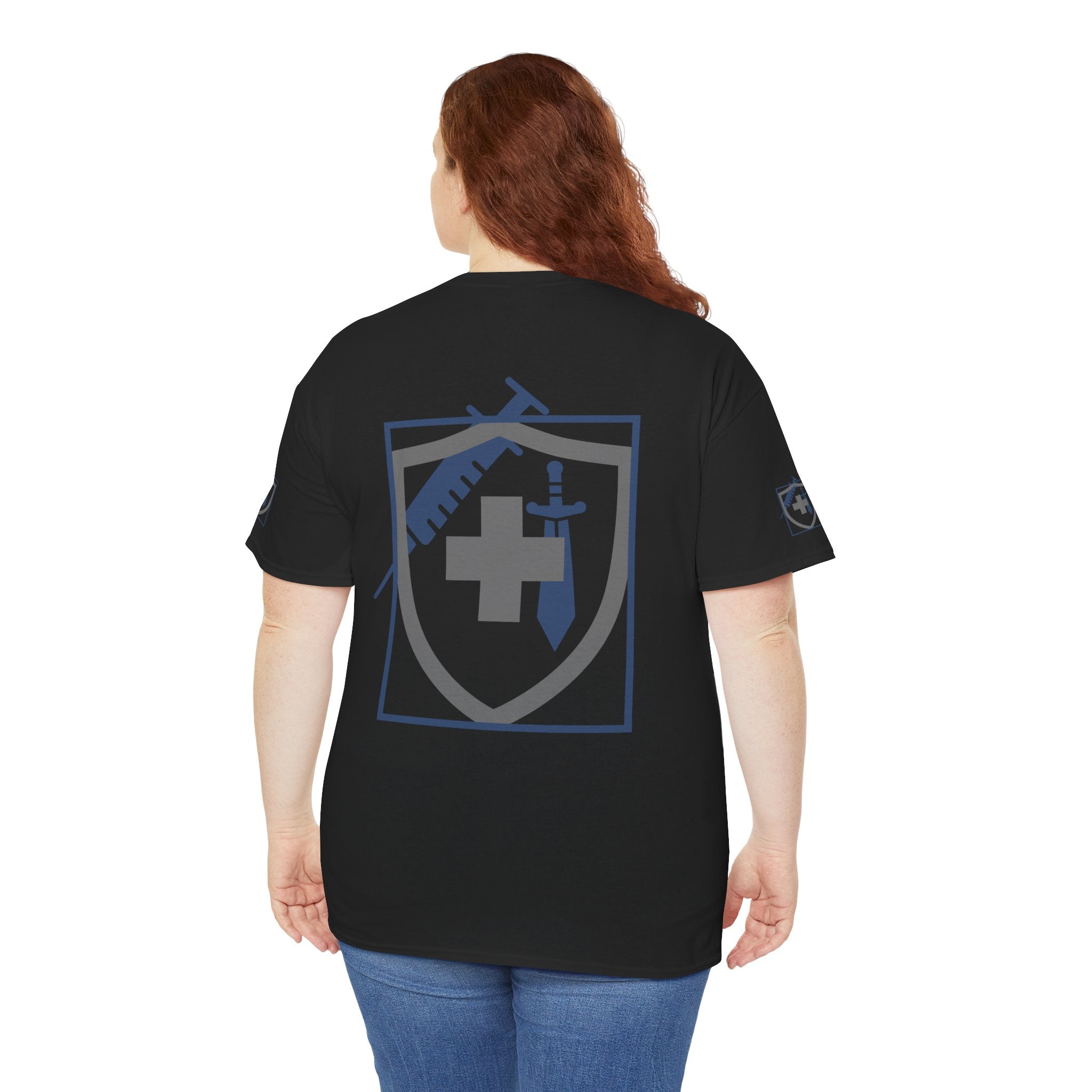 COVID Warrior Nurse & EMS T-Shirt(Blue|Grey) | Medical Staff Tribute Tee | EMS Casual Tee |