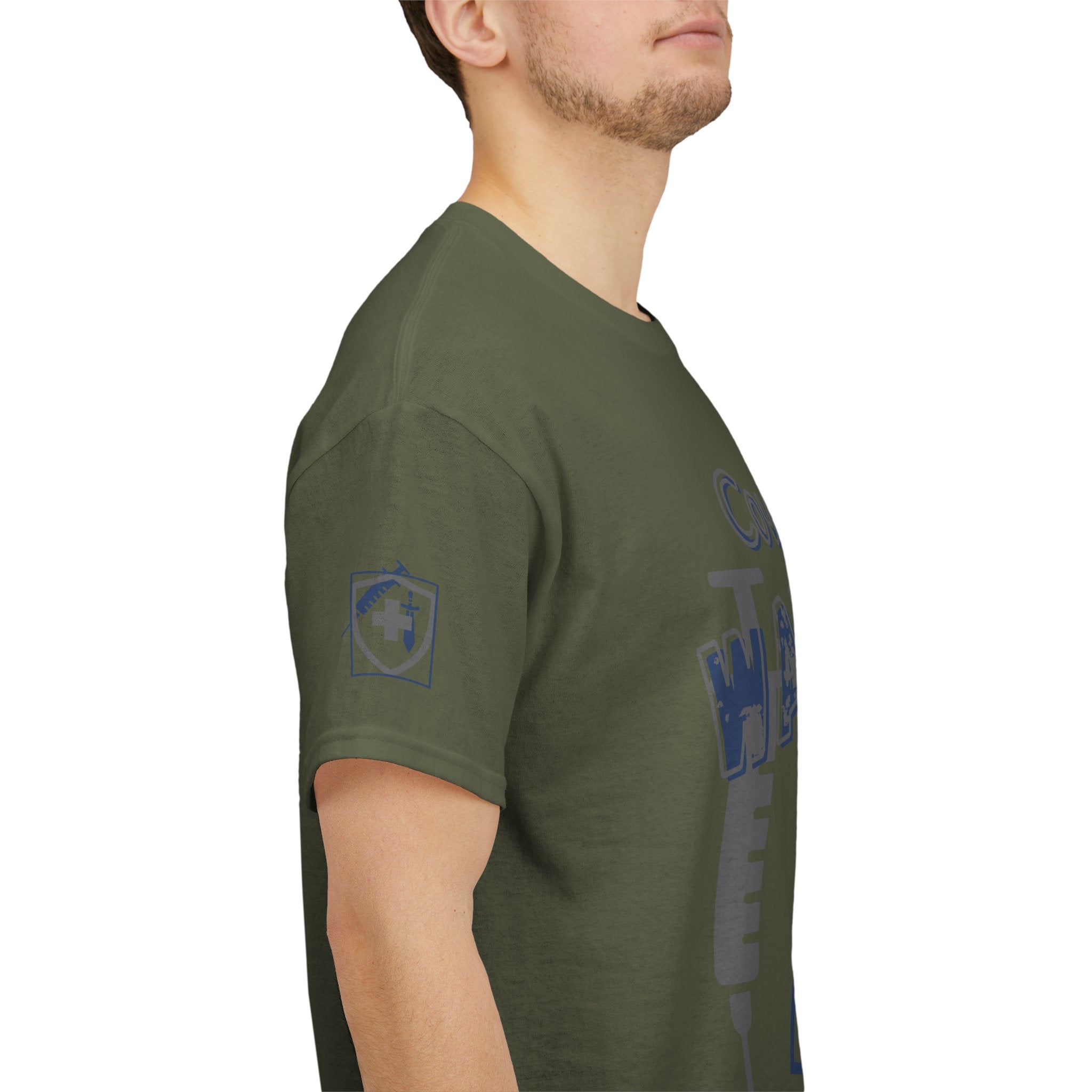 COVID Warrior Nurse & EMS T-Shirt(Blue|Grey) | Medical Staff Tribute Tee | EMS Casual Tee |