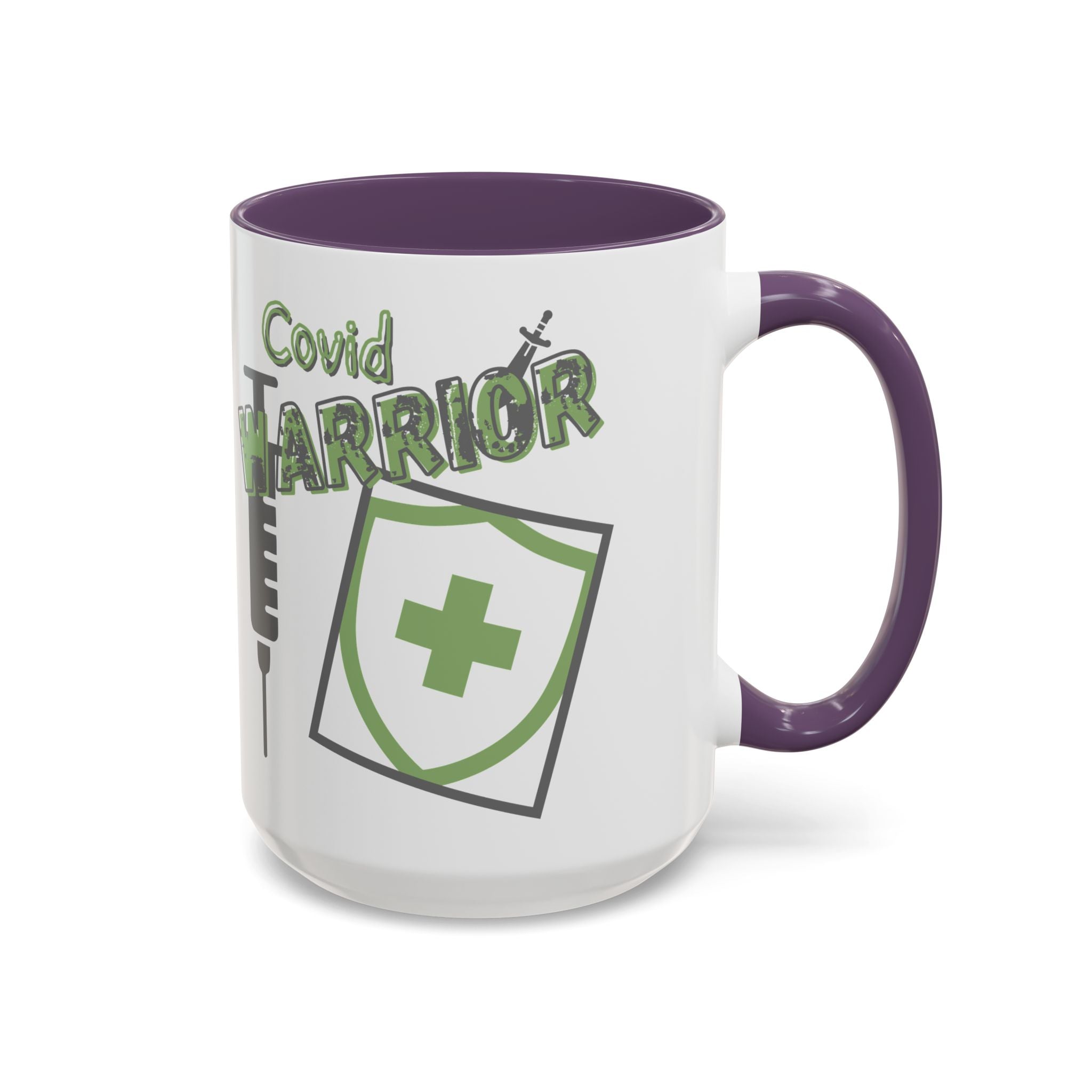 COVID Warrior Coffee Mug |Medical Staff Accent Mug 11/15 oz | Hospital Work Cup |
