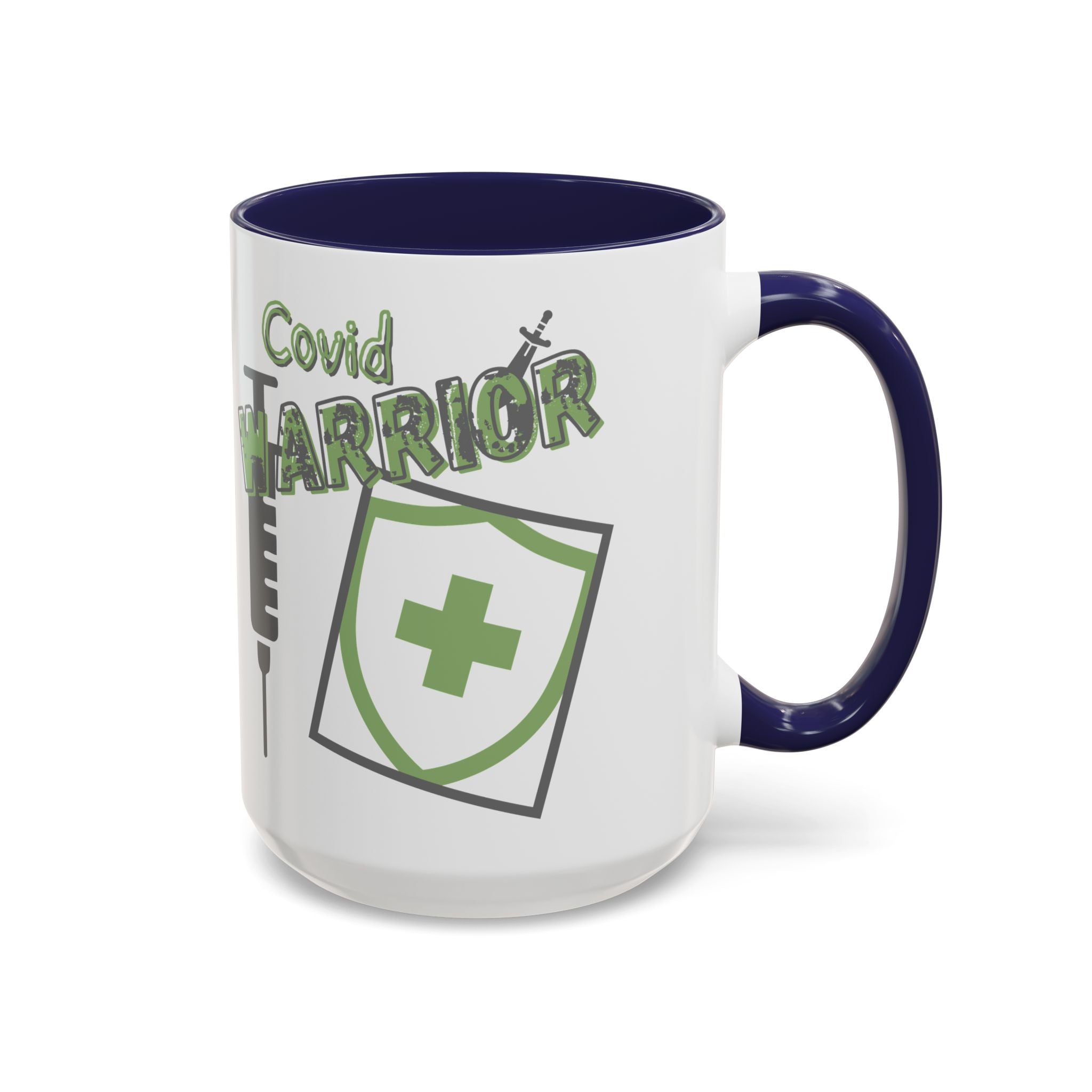 COVID Warrior Coffee Mug |Medical Staff Accent Mug 11/15 oz | Hospital Work Cup |