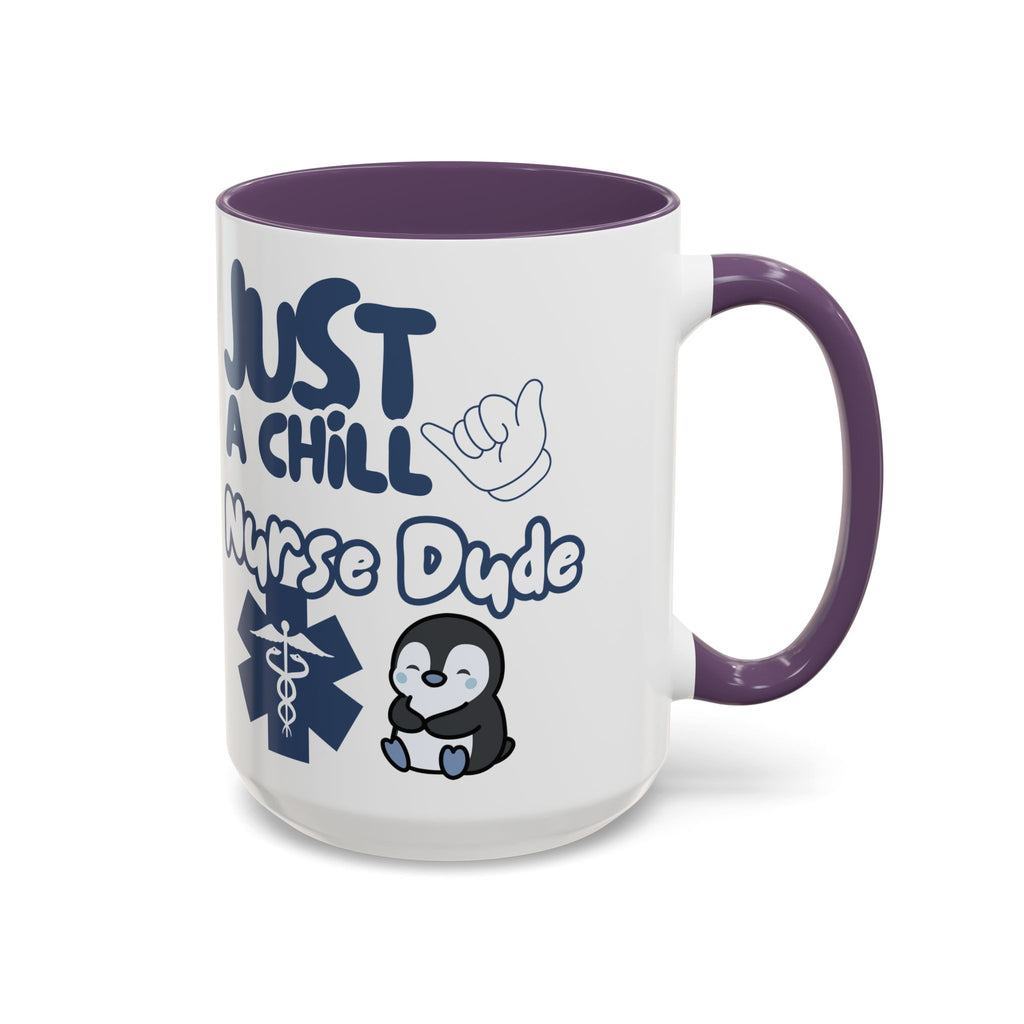 Chill Nurse Dude Insulated Medical Travel Mug 11/15oz(Blue|White)Travel Mug For Medical Professionals| Healthcare Travel Cup For Men|