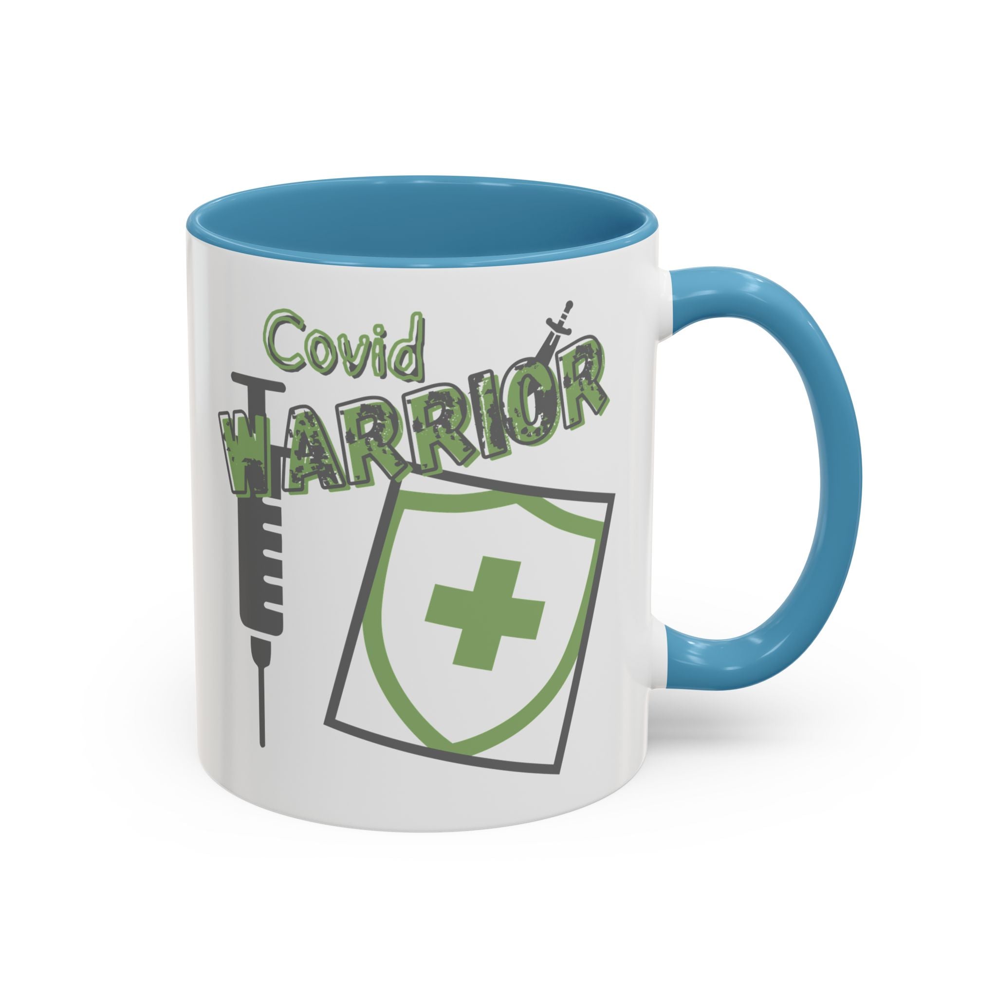 COVID Warrior Coffee Mug |Medical Staff Accent Mug 11/15 oz | Hospital Work Cup |