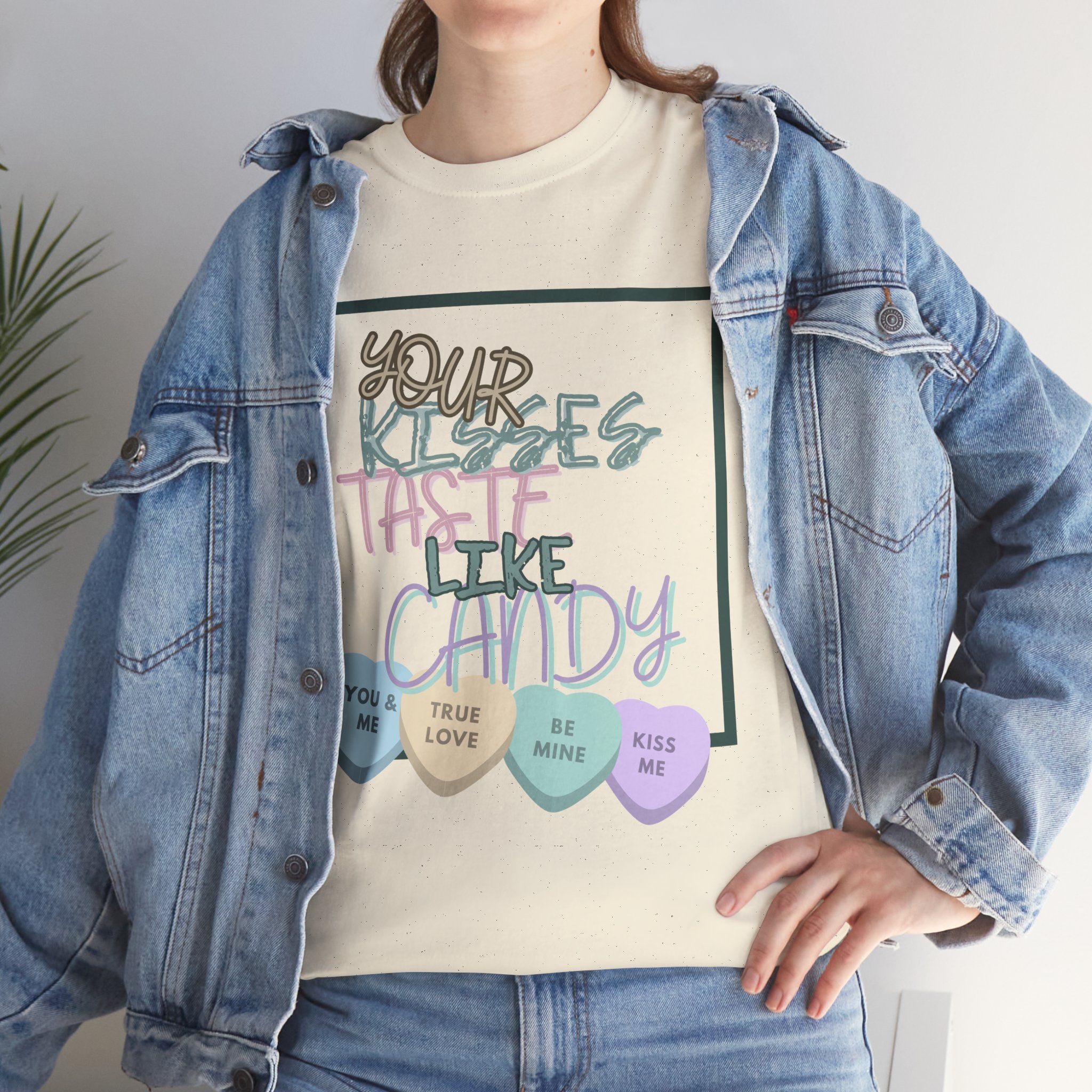 Candy Kisses Valentine's Day T Shirt | Heart T Shirt | Candy Heart Shirt | Valentines Tee