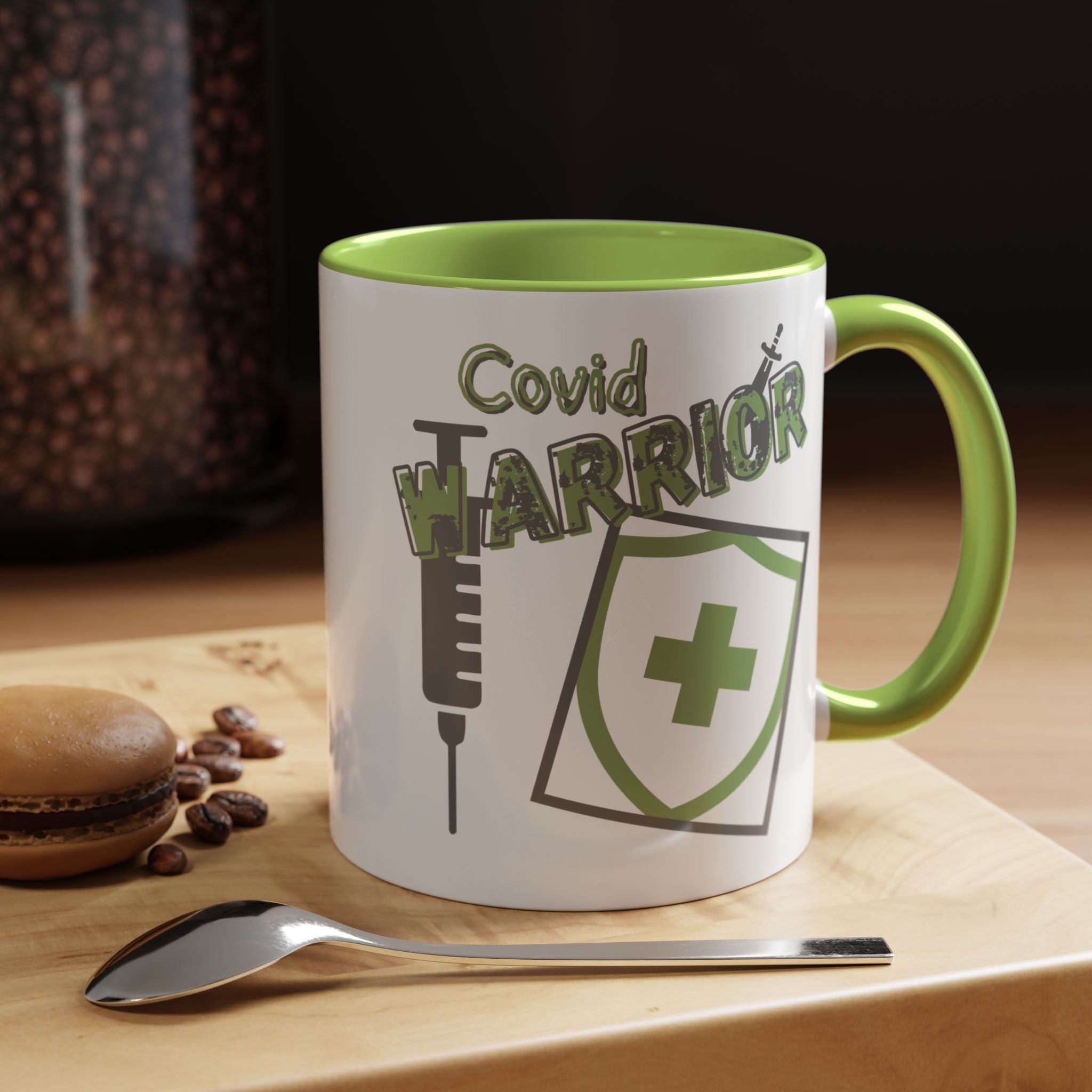 COVID Warrior Coffee Mug |Medical Staff Accent Mug 11/15 oz | Hospital Work Cup |