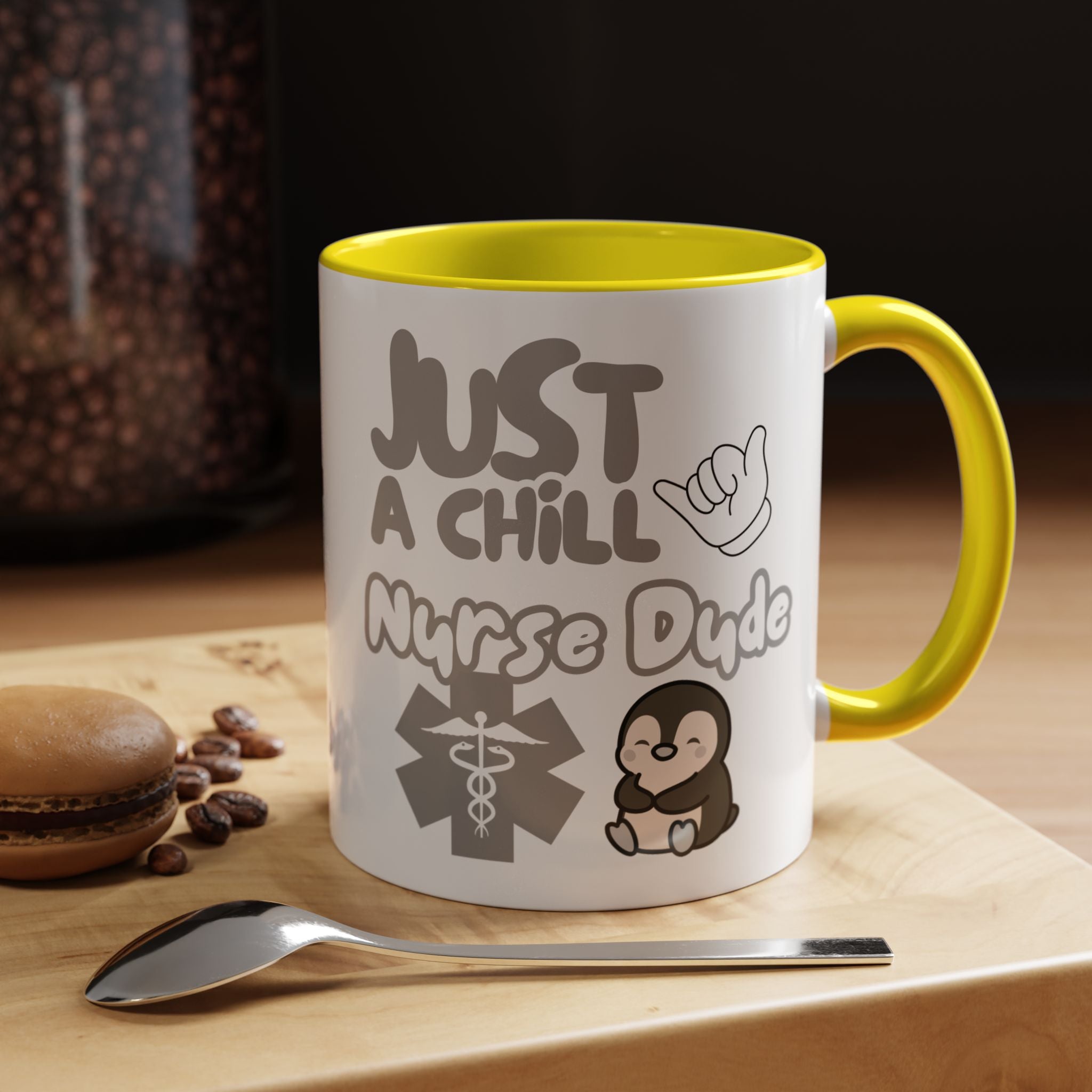 Chill Nurse Dude Insulated Medical Travel Mug 11/15oz(Grey|White)Travel Mug For Medical Professionals| Healthcare Travel Cup For Men|