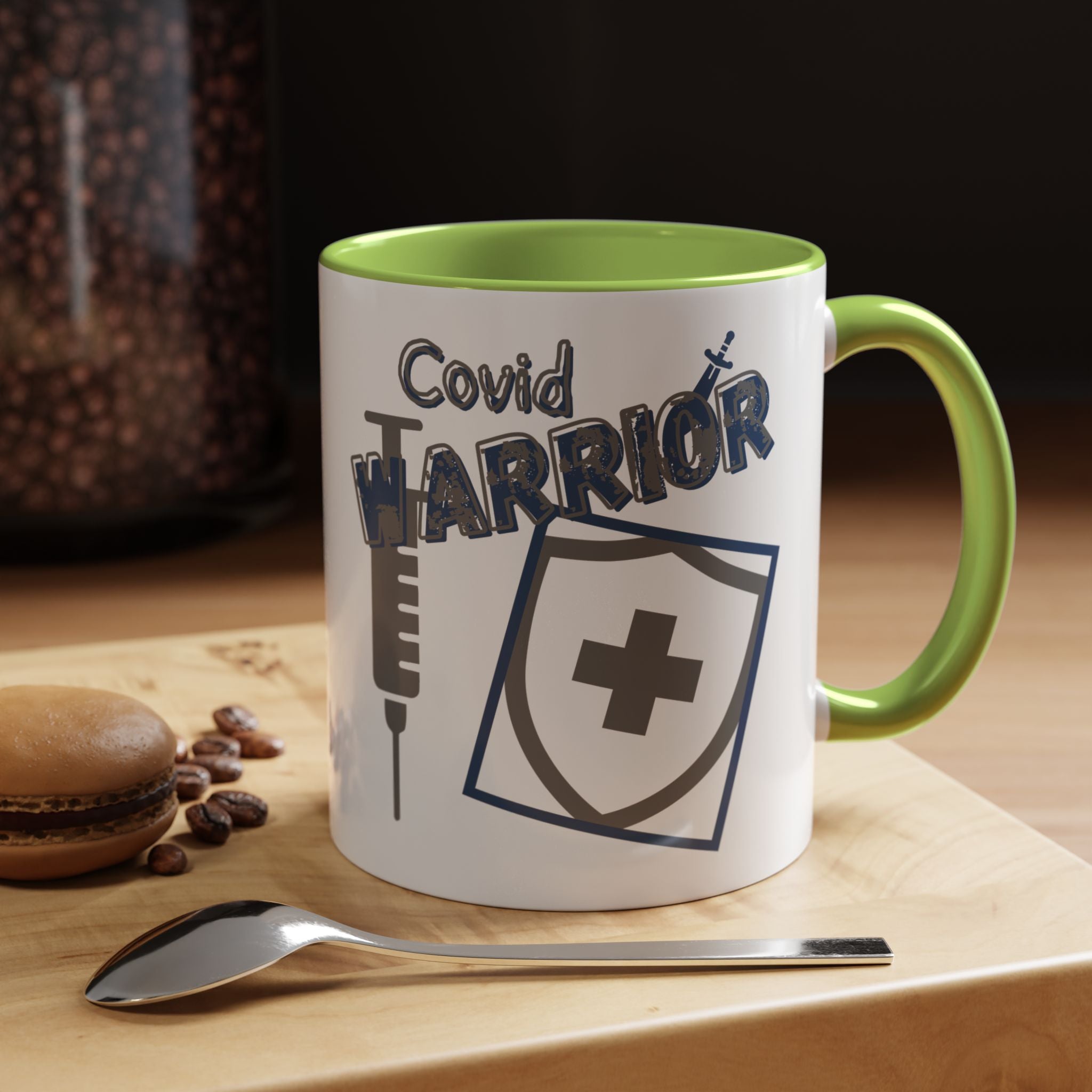 COVID Warrior Coffee Mug | Medical Staff Accent Mug 11/15oz | Work Cup For Frontline Workers |
