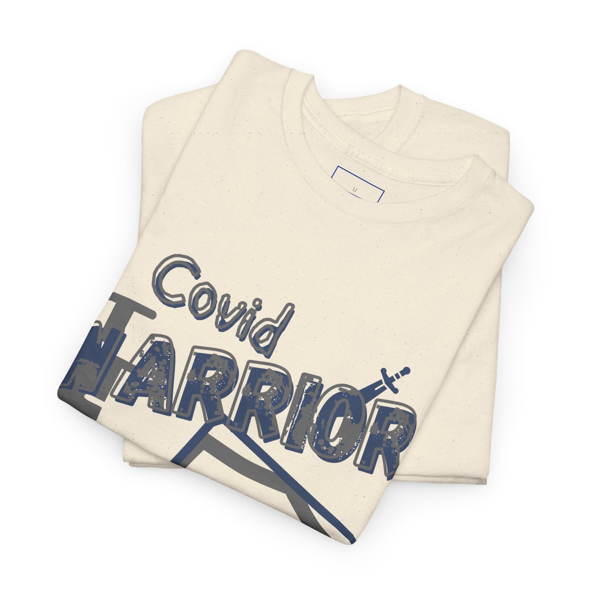COVID Warrior Nurse & EMS T-Shirt(Blue|Grey) | Medical Staff Tribute Tee | EMS Casual Tee |