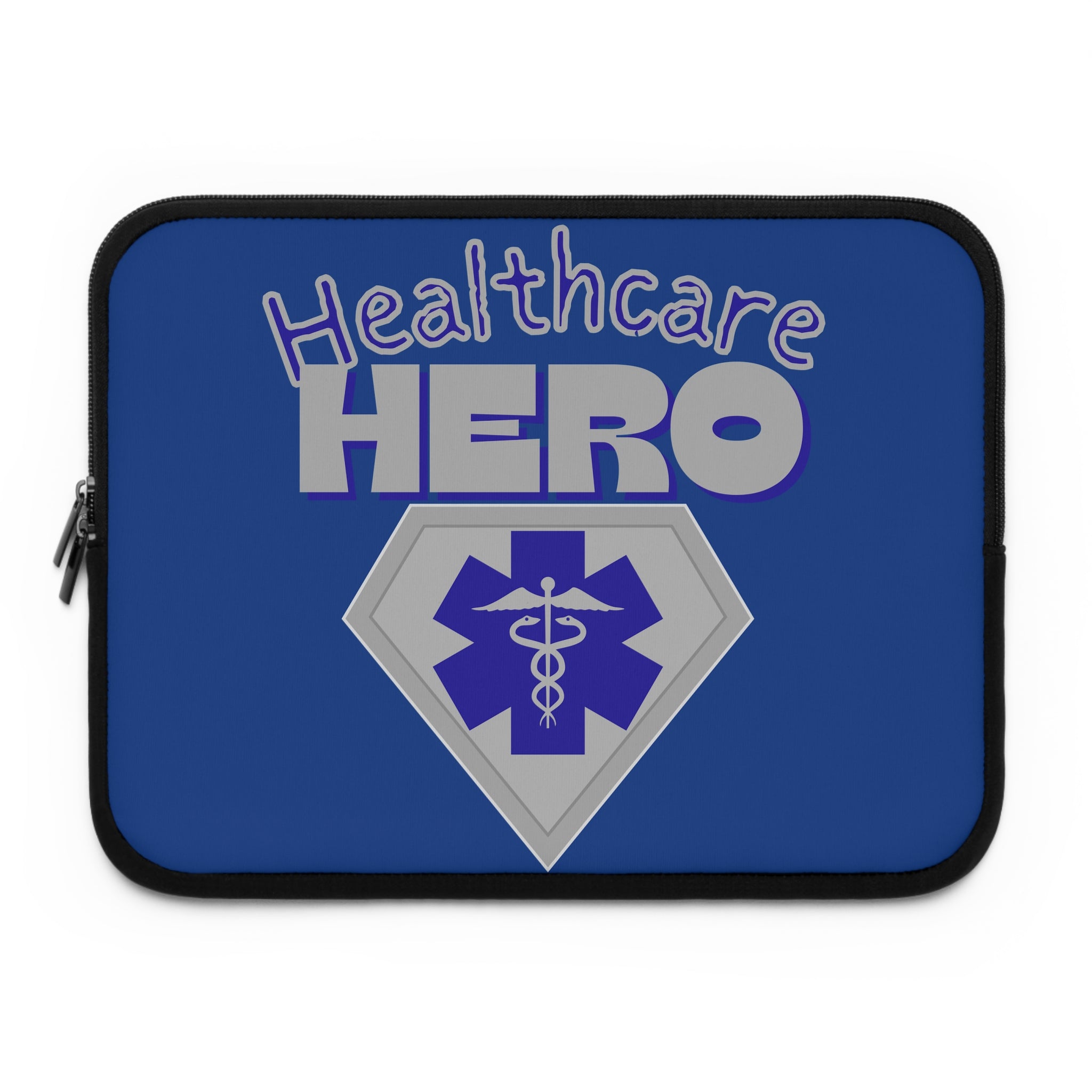 Healthcare Hero Laptop Sleeve(Blue|Grey|Navy Blue)|Laptop/Tablet Case for Nurses & Doctors| Tablet Sleeve For Medical Workers |Medical Symbol Protective Case for Nurses & EMTs