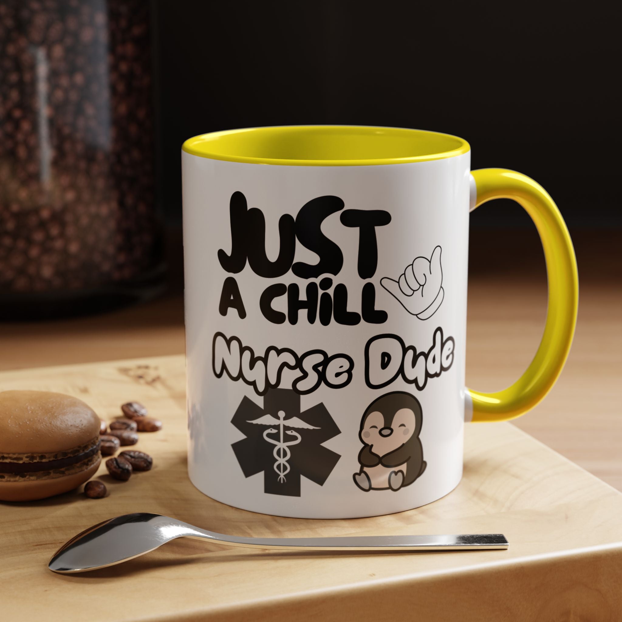 Chill Nurse Dude Insulated Medical Travel Mug 11/15oz(Black|White)Travel Mug For Medical Professionals| Healthcare Travel Cup For Men|