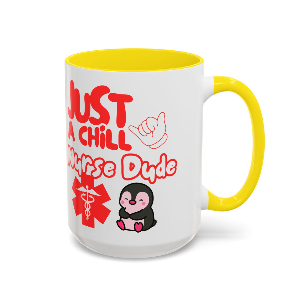 Chill Nurse Dude Insulated Medical Travel Mug 11/15oz(Red|White)Travel Mug For Medical Professionals| Healthcare Travel Cup For Men|