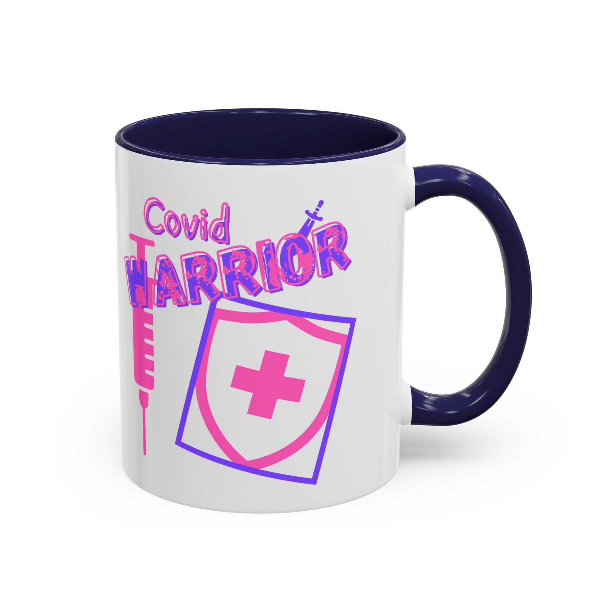 COVID Warrior Coffee Mug |  Accent Mug For Medical Staff | Work Cup for Nurses| Medical Work Mug |