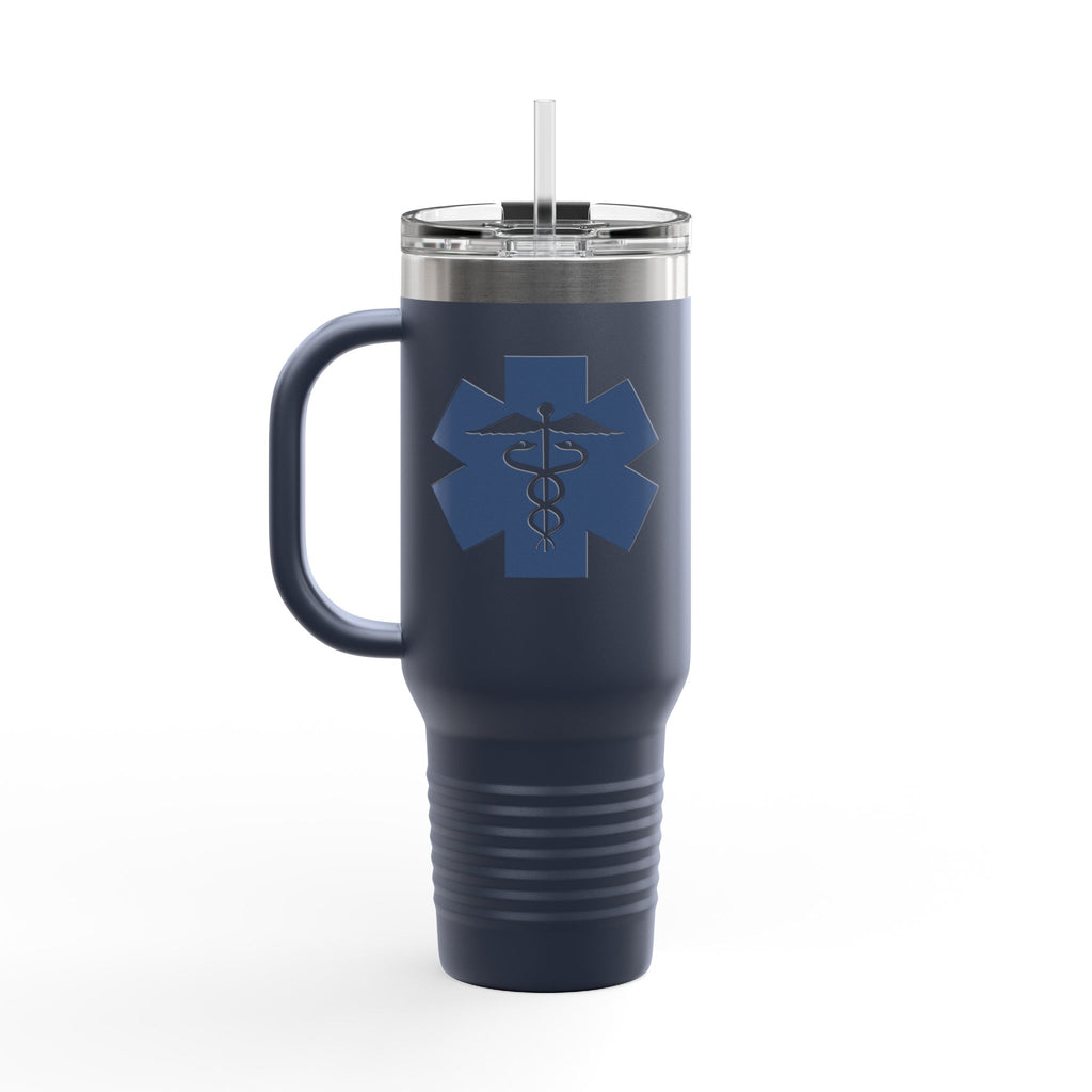 Chill Nurse Dude 40oz Insulated Medical Travel Mug(Blue|White) Travel Mug For Medical Professionals| Healthcare Travel Cup For Men|