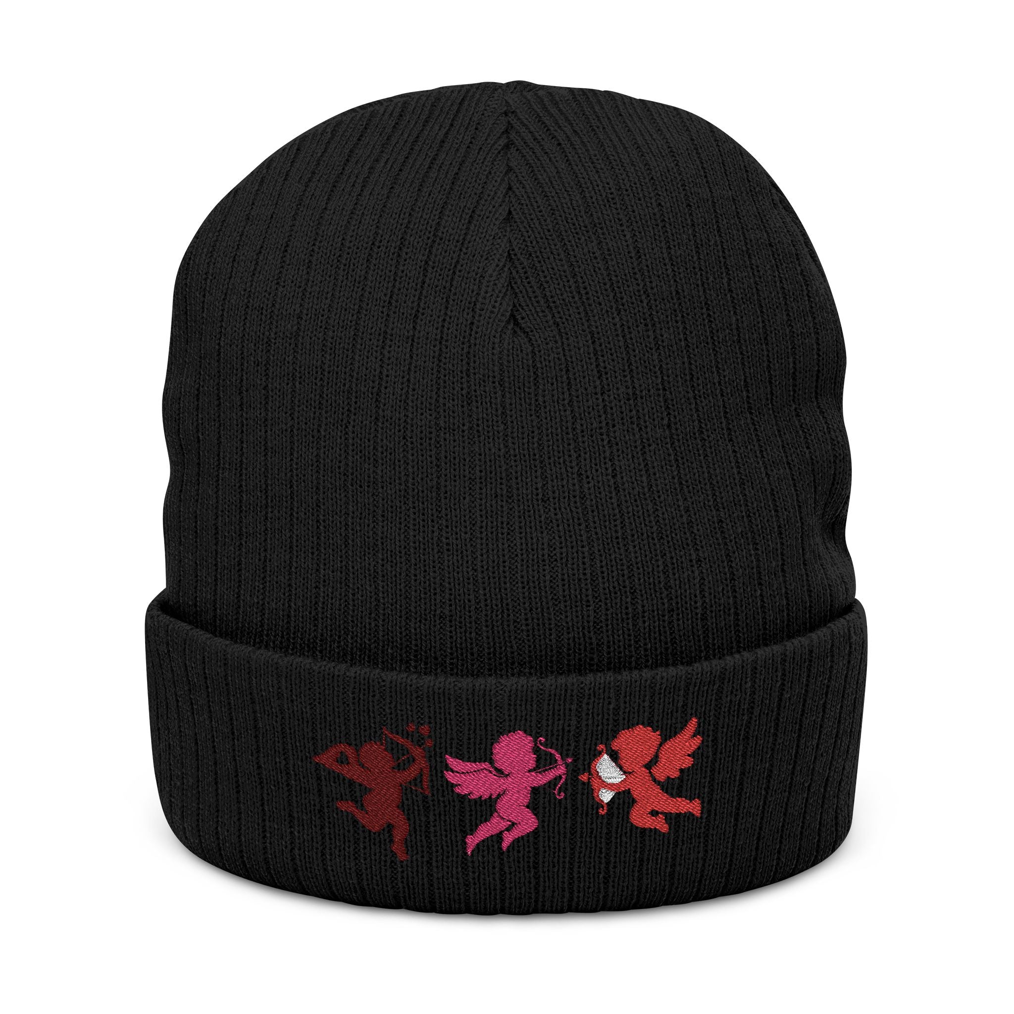 Love Is a Battlefield Embroidered Beanie | Cupid Beanie | Heart Beanie | Valentines Day Beanie |