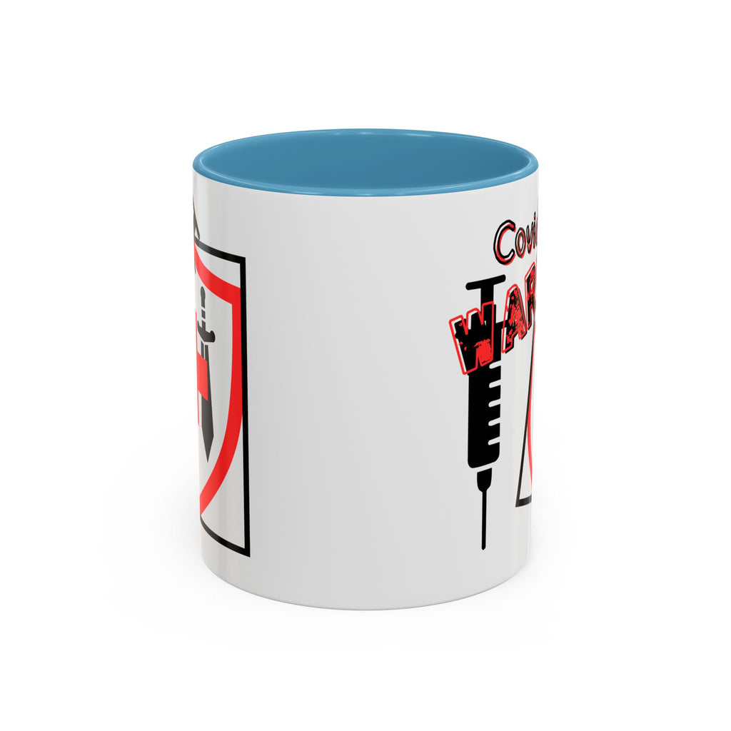COVID Warrior Coffee Mug(Red|Black) | Vaccine Shield Accent Mug 11/15oz| Medical Staff Work Mug |