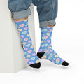 Candy Kisses Valentines Day Crew Socks | Heart Socks | Candy Socks |