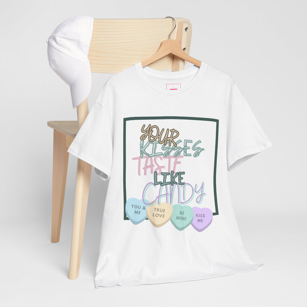 Candy Kisses Valentine's Day T Shirt | Heart T Shirt | Candy Heart Shirt | Valentines Tee