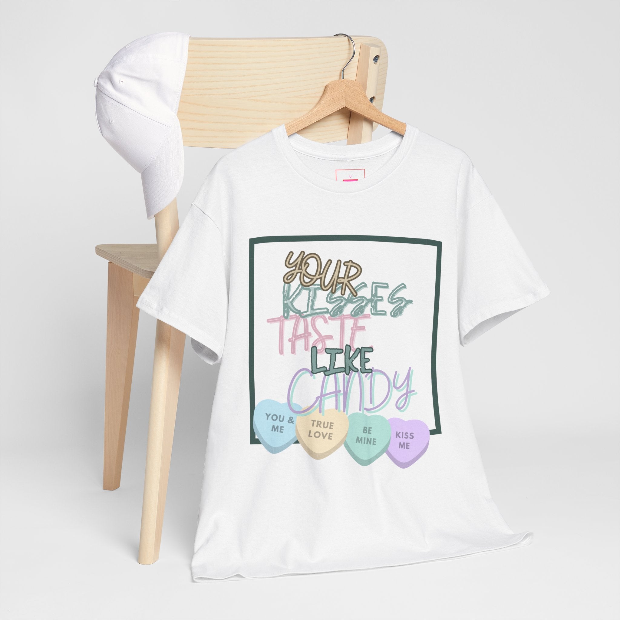 Candy Kisses Valentine's Day T Shirt | Heart T Shirt | Candy Heart Shirt | Valentines Tee
