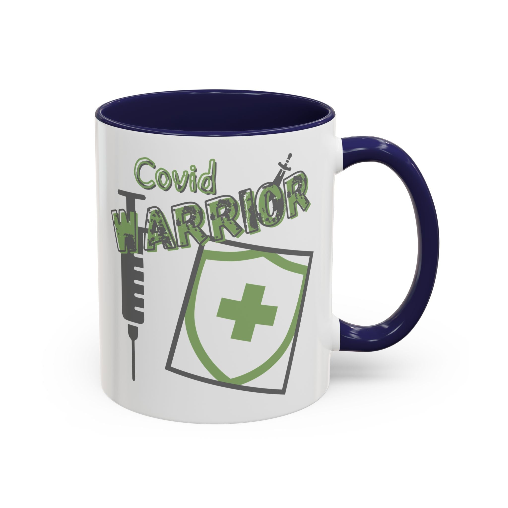 COVID Warrior Coffee Mug |Medical Staff Accent Mug 11/15 oz | Hospital Work Cup |