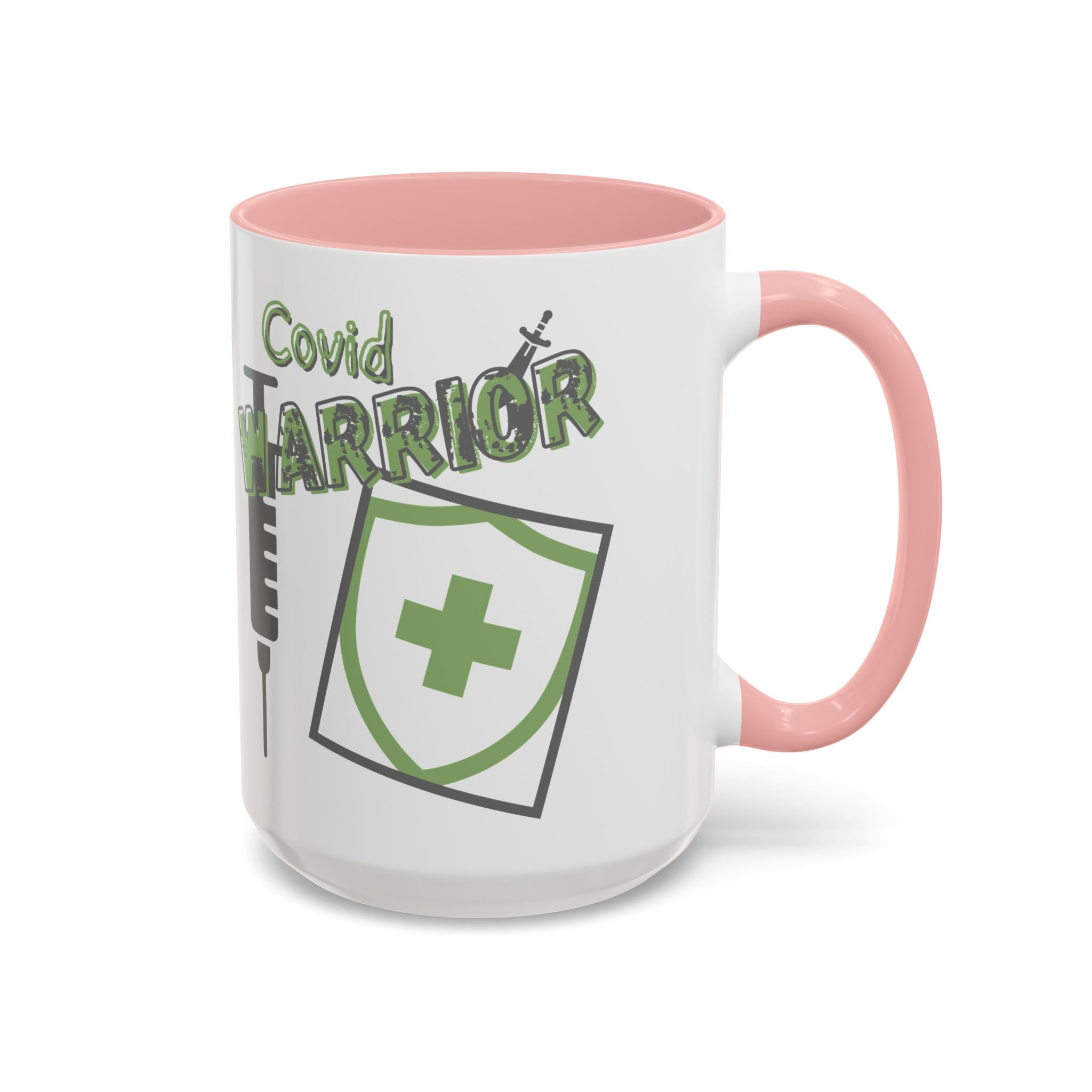 COVID Warrior Coffee Mug |Medical Staff Accent Mug 11/15 oz | Hospital Work Cup |