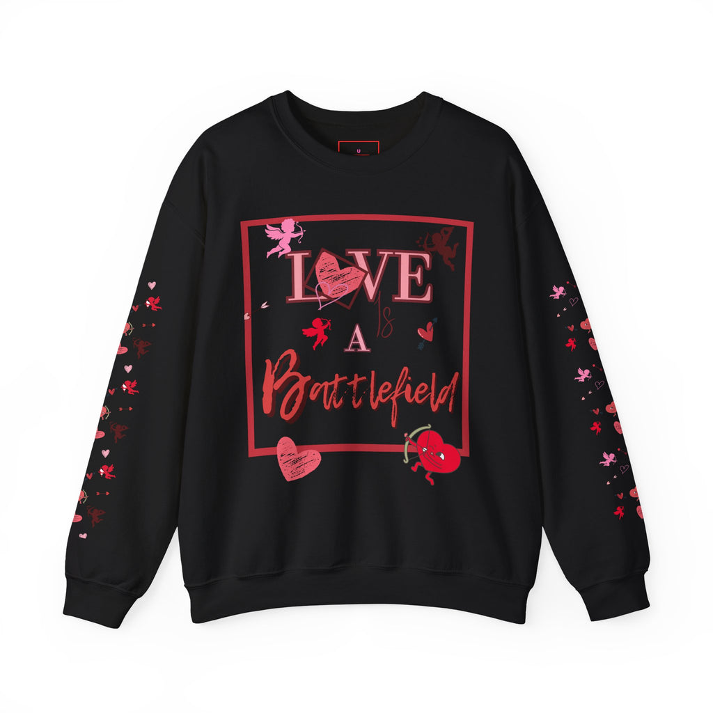 Love Is a Battlefield Valentines Day Sweatshirt  | Cupid Sweater | Heart Sweater | Valentines Day Sweatshirt |