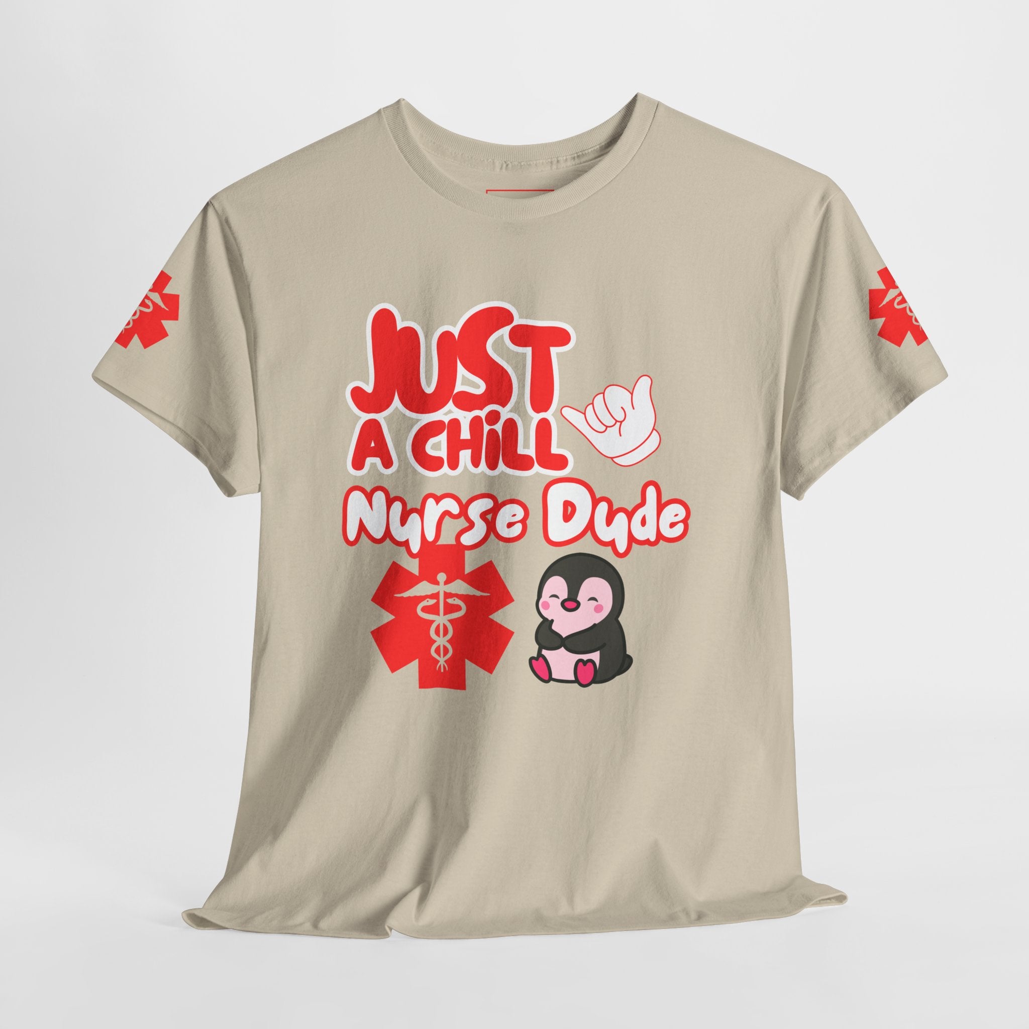 Chill Nurse Dude Medical T-Shirt | Cool EMT Medical Tee| Men's Medical Shirt |