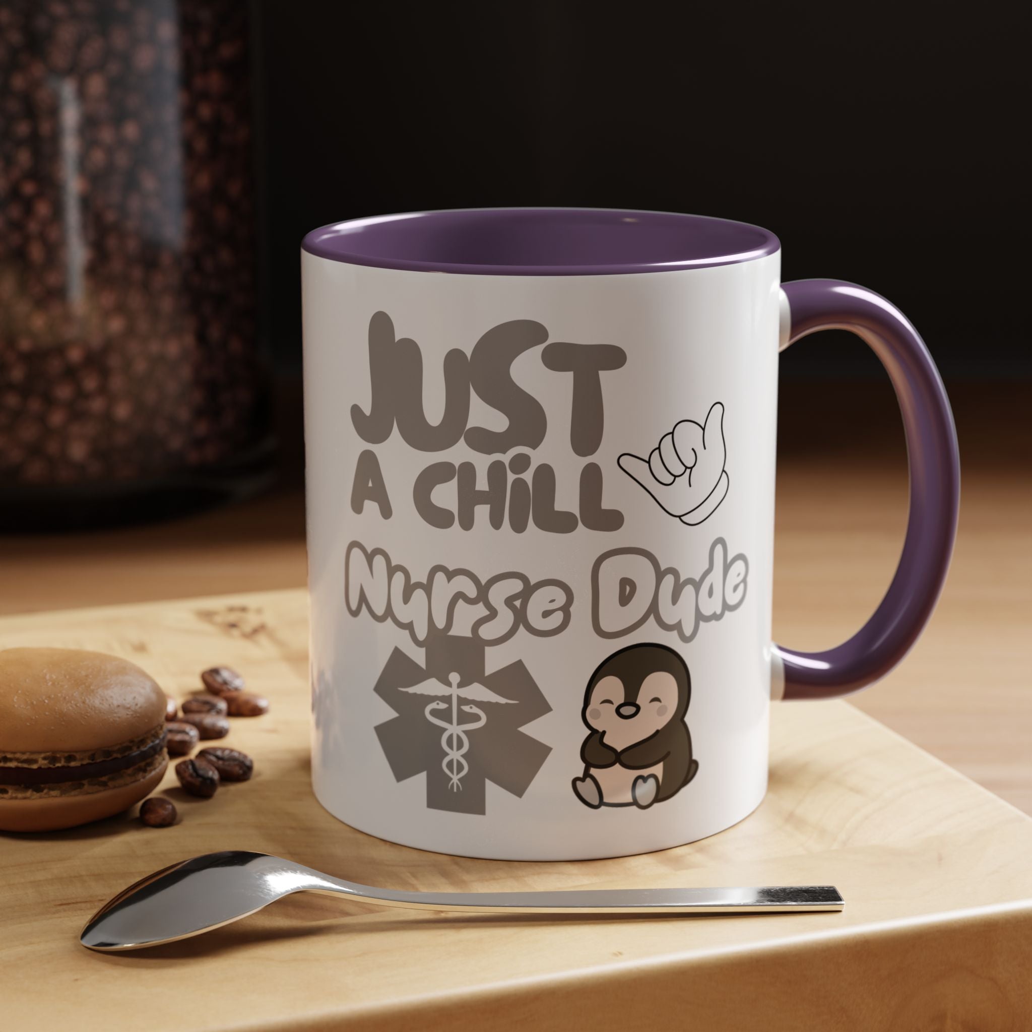 Chill Nurse Dude Insulated Medical Travel Mug 11/15oz(Grey|White)Travel Mug For Medical Professionals| Healthcare Travel Cup For Men|