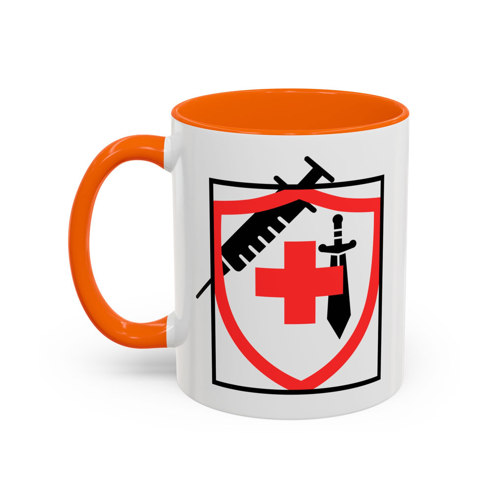 COVID Warrior Coffee Mug(Red|Black) | Vaccine Shield Accent Mug 11/15oz| Medical Staff Work Mug |