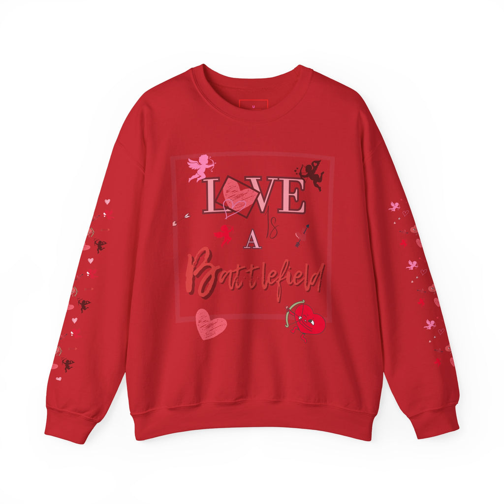Love Is a Battlefield Valentines Day Sweatshirt  | Cupid Sweater | Heart Sweater | Valentines Day Sweatshirt |