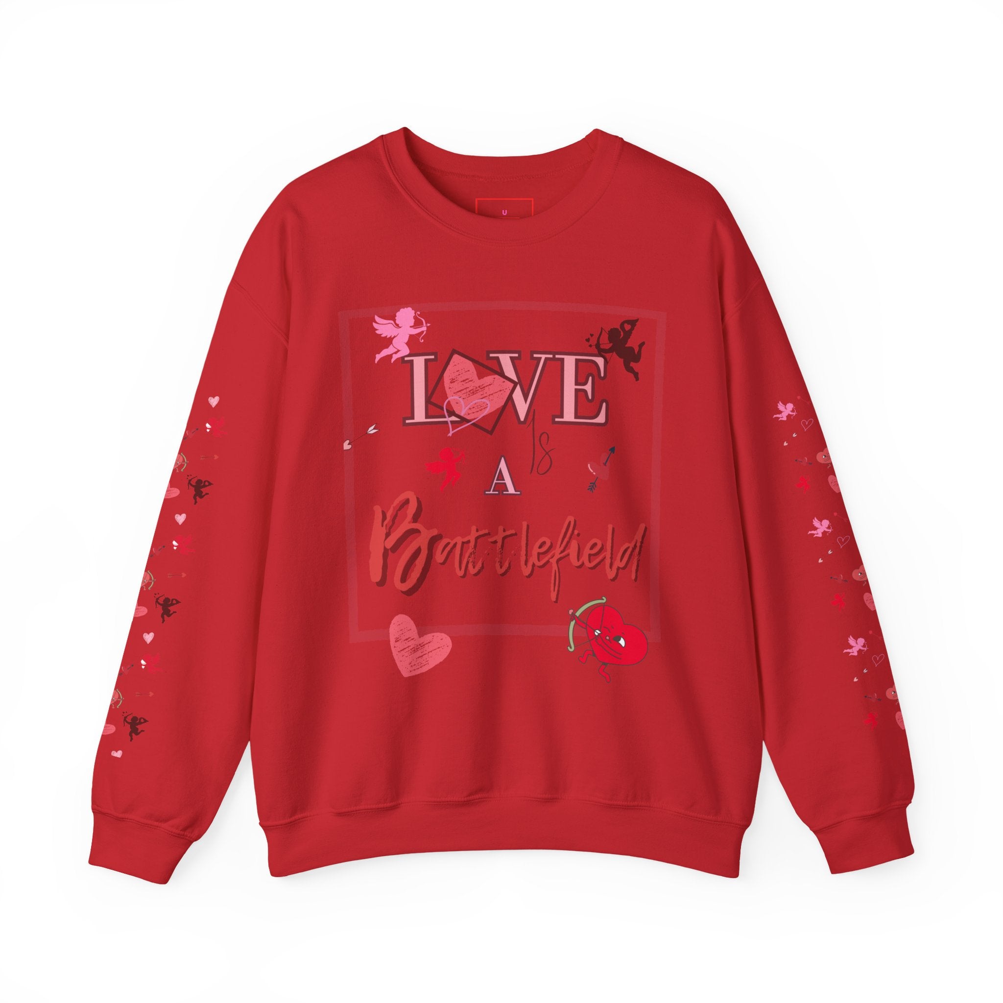 Love Is a Battlefield Valentines Day Sweatshirt  | Cupid Sweater | Heart Sweater | Valentines Day Sweatshirt |