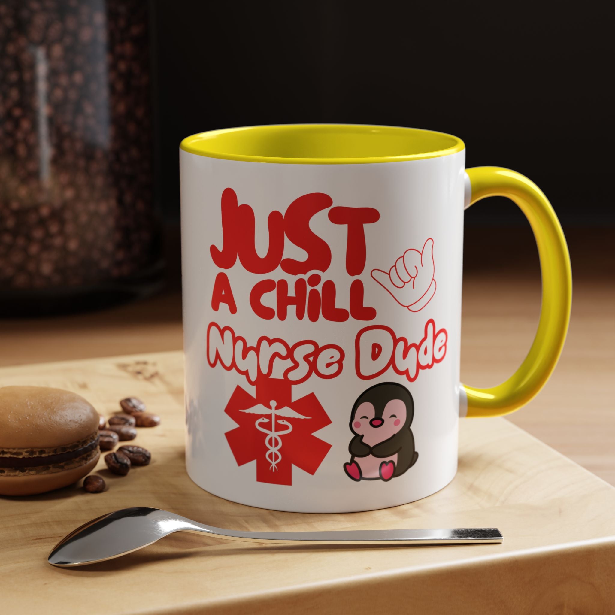 Chill Nurse Dude Insulated Medical Travel Mug 11/15oz(Red|White)Travel Mug For Medical Professionals| Healthcare Travel Cup For Men|